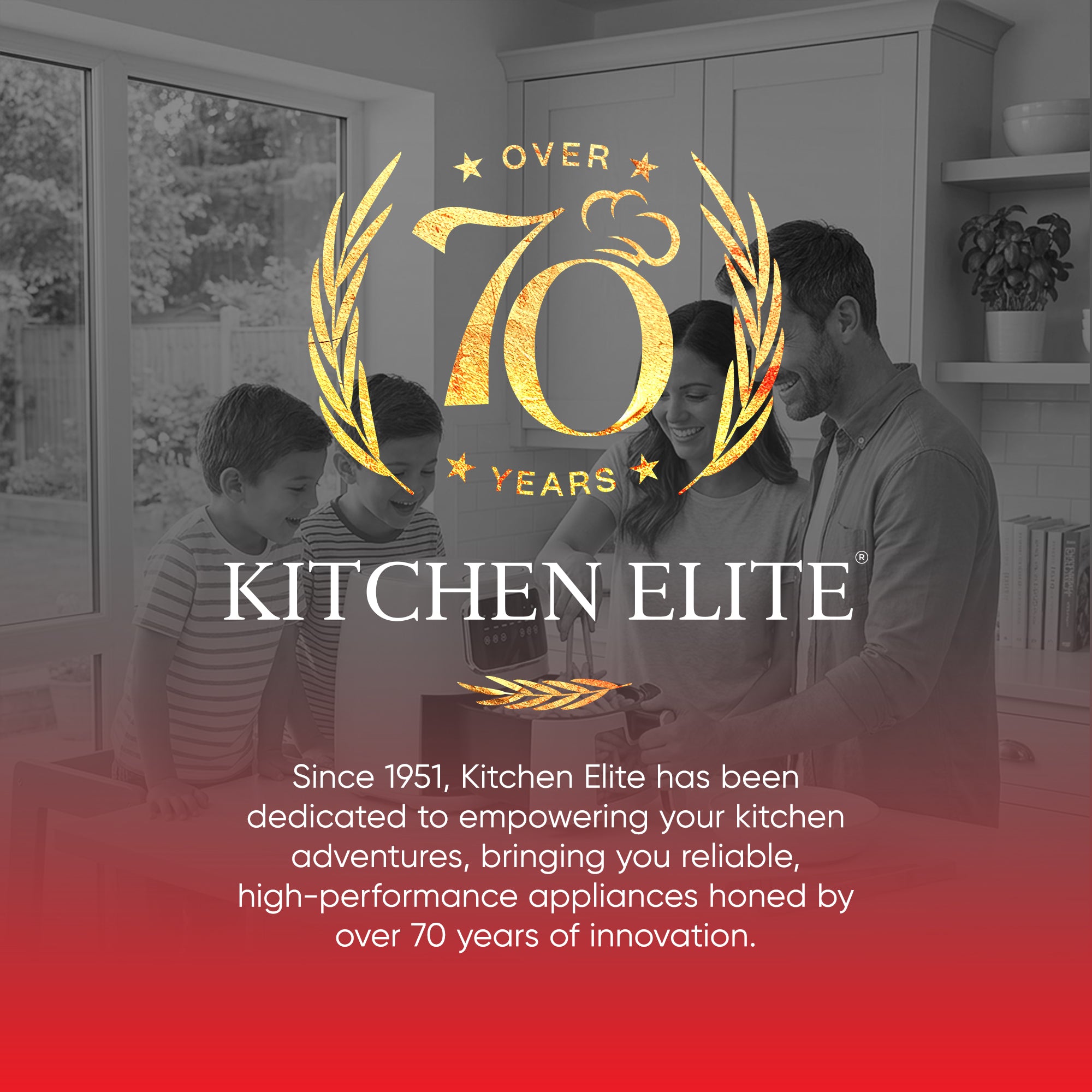 Kitchen Elite 5.5 Qt Digital Air Fryer, 7-in-1 Small Airfryer, Blue (Open Box)