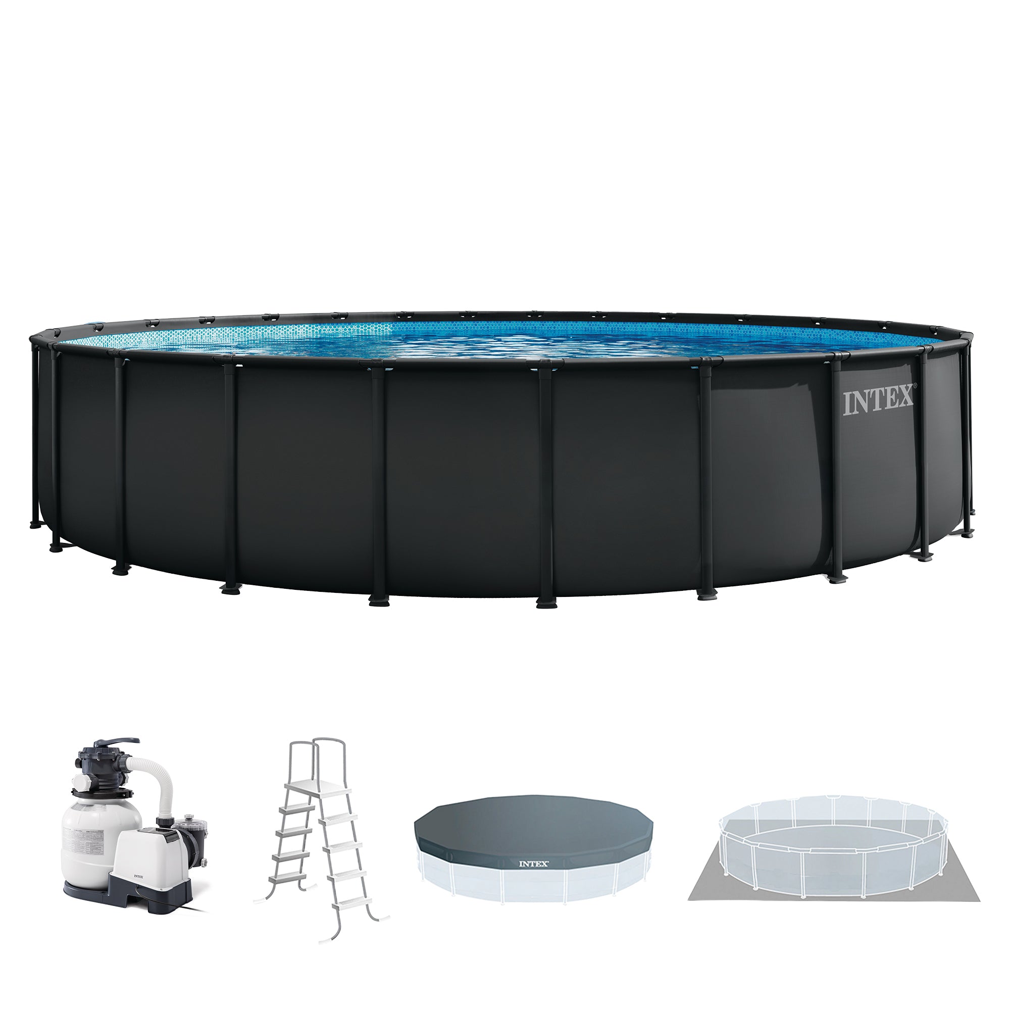 INTEX Ultra XTR 24ft x 52in Round Frame Above Ground Pool Set w/Pump (Open Box) - VMInnovations