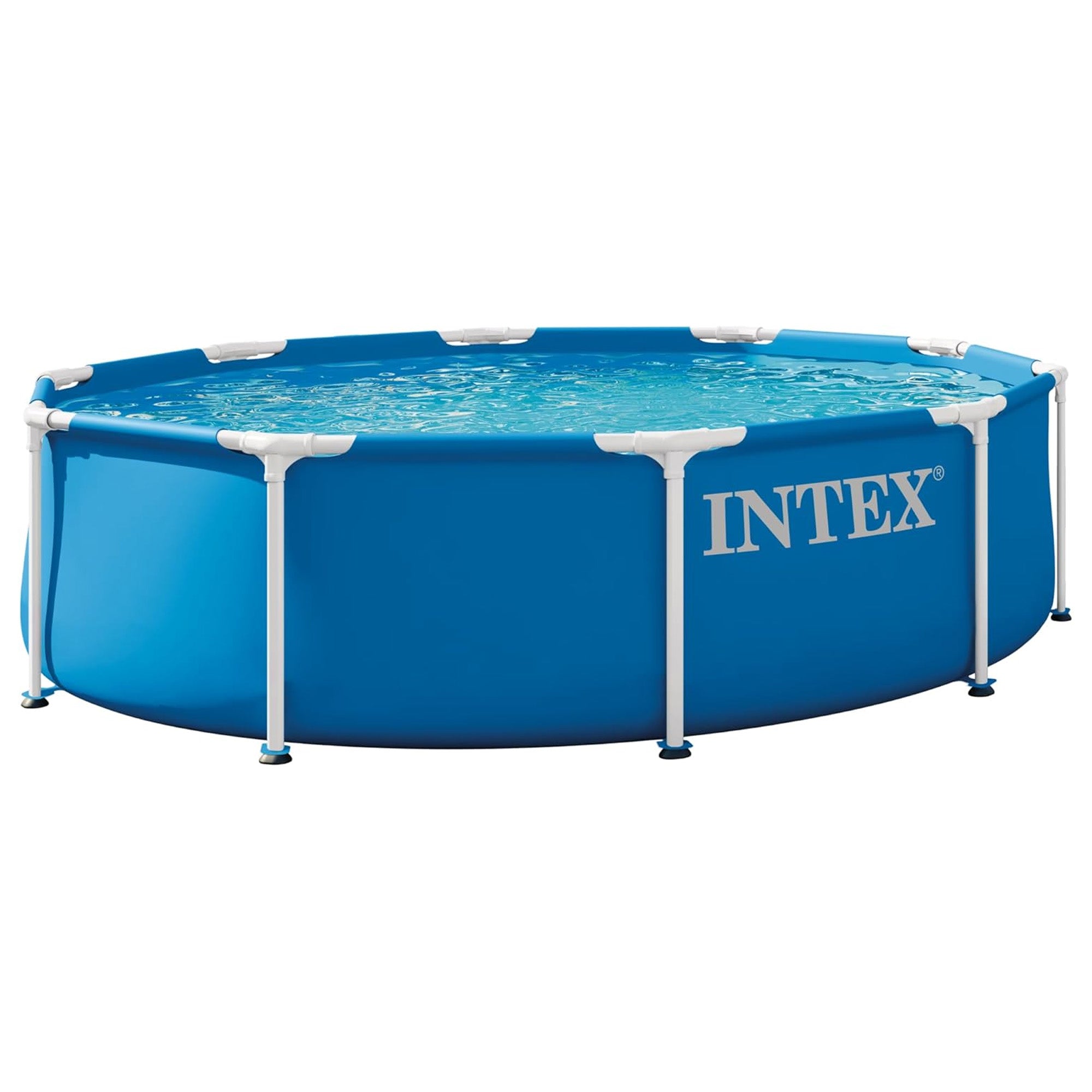 Intex 28201EP 10ft x 30in Metal Frame Pool Set with Pump & Cover (Open Box)