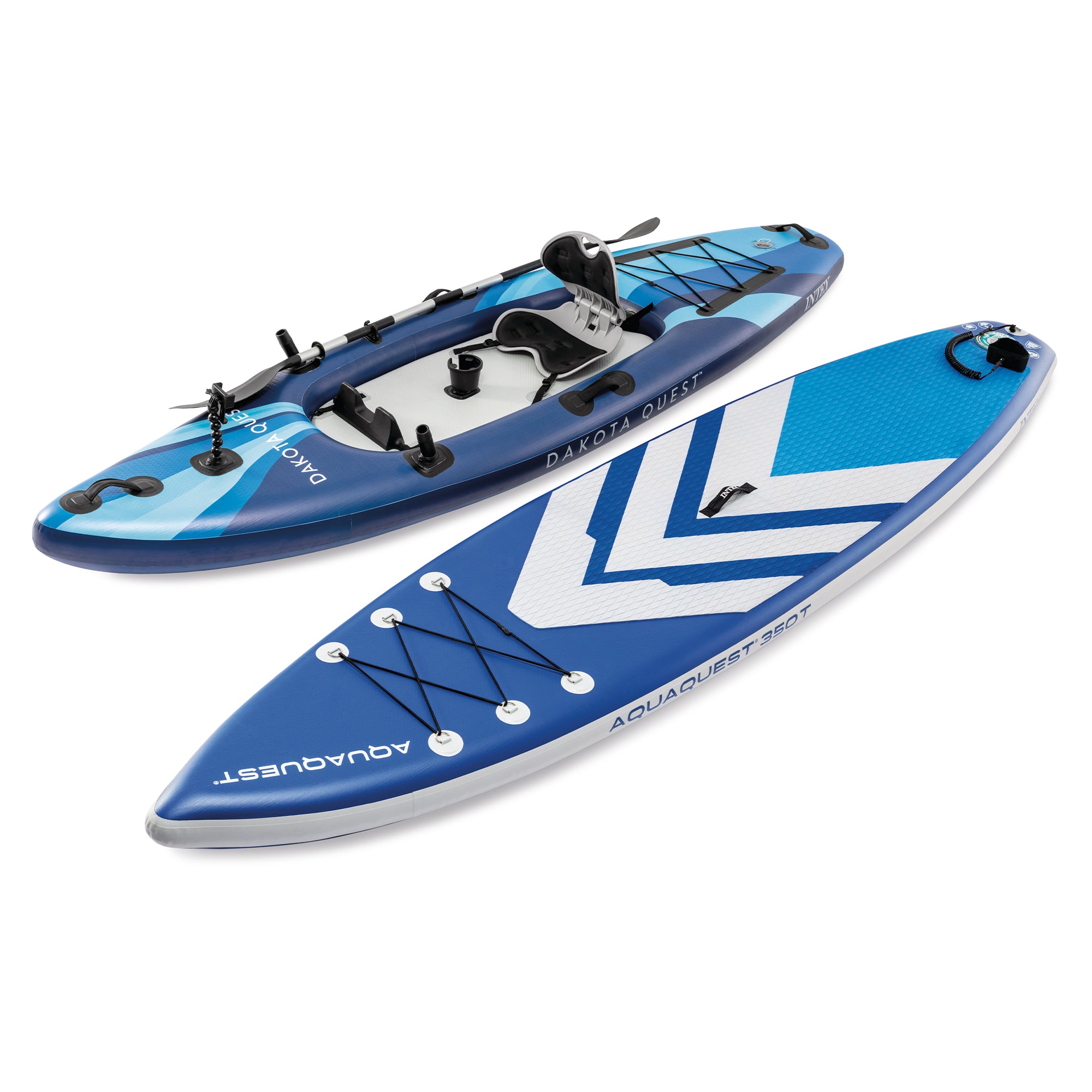INTEX 68245EP Dakota Quest Sit-On-Top Inflatable Kayak (Open Box)