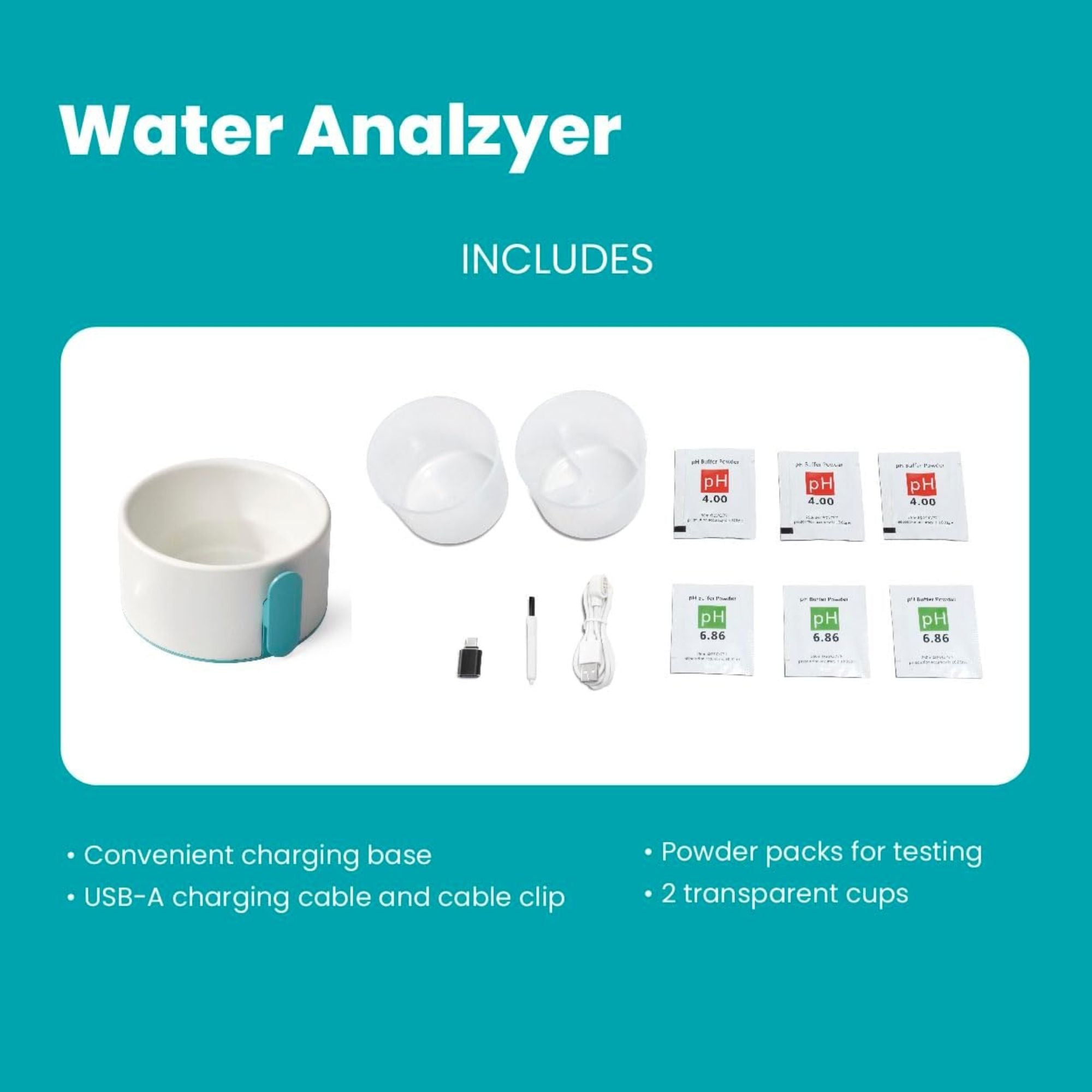 Smart Pool Water Analyzer w/App for Saltwater System & Sand Filter Pump Open Box - VMInnovations