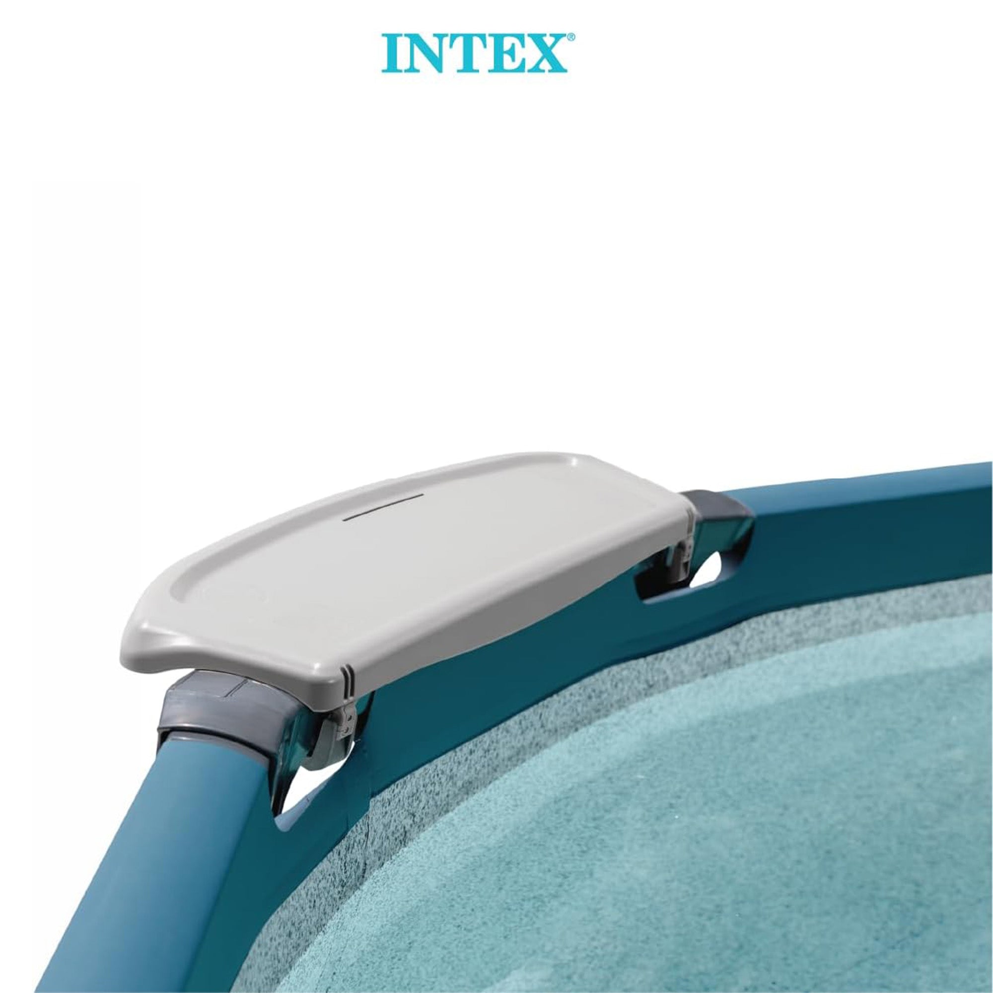 INTEX UltraLuxe 24ft x 52in Above Ground Pool, Sand Pump, & Saltwater System - VMInnovations