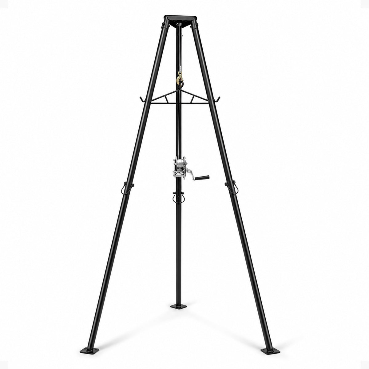 Kill Shot 9' Steel Tripod Game Hoist with Gambrel and 500 Pound Capacity, Black