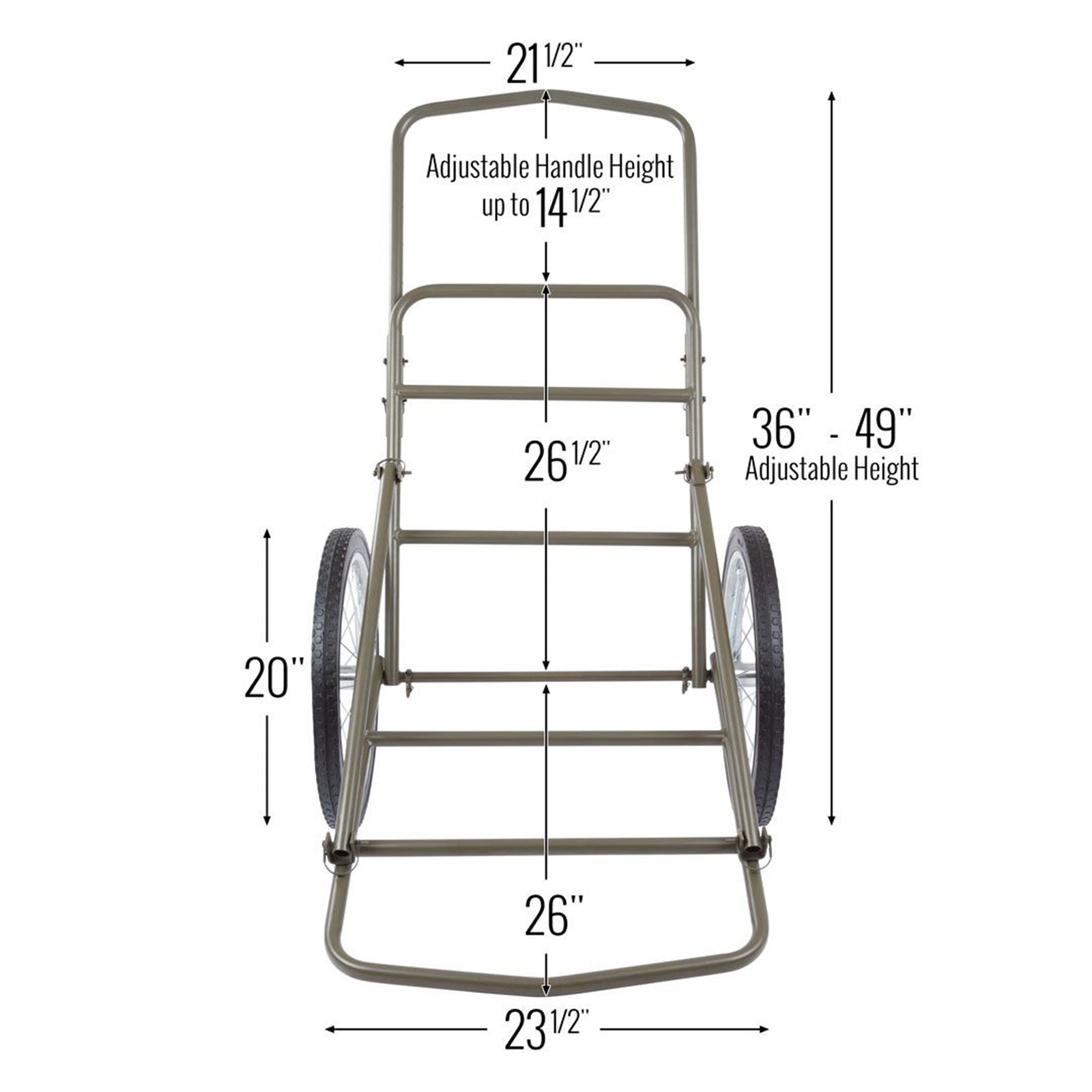 Kill Shot XL Deer Hunting Game Cart, Folding Utility Dolly w/ 750 Pound Capacity - VMInnovations
