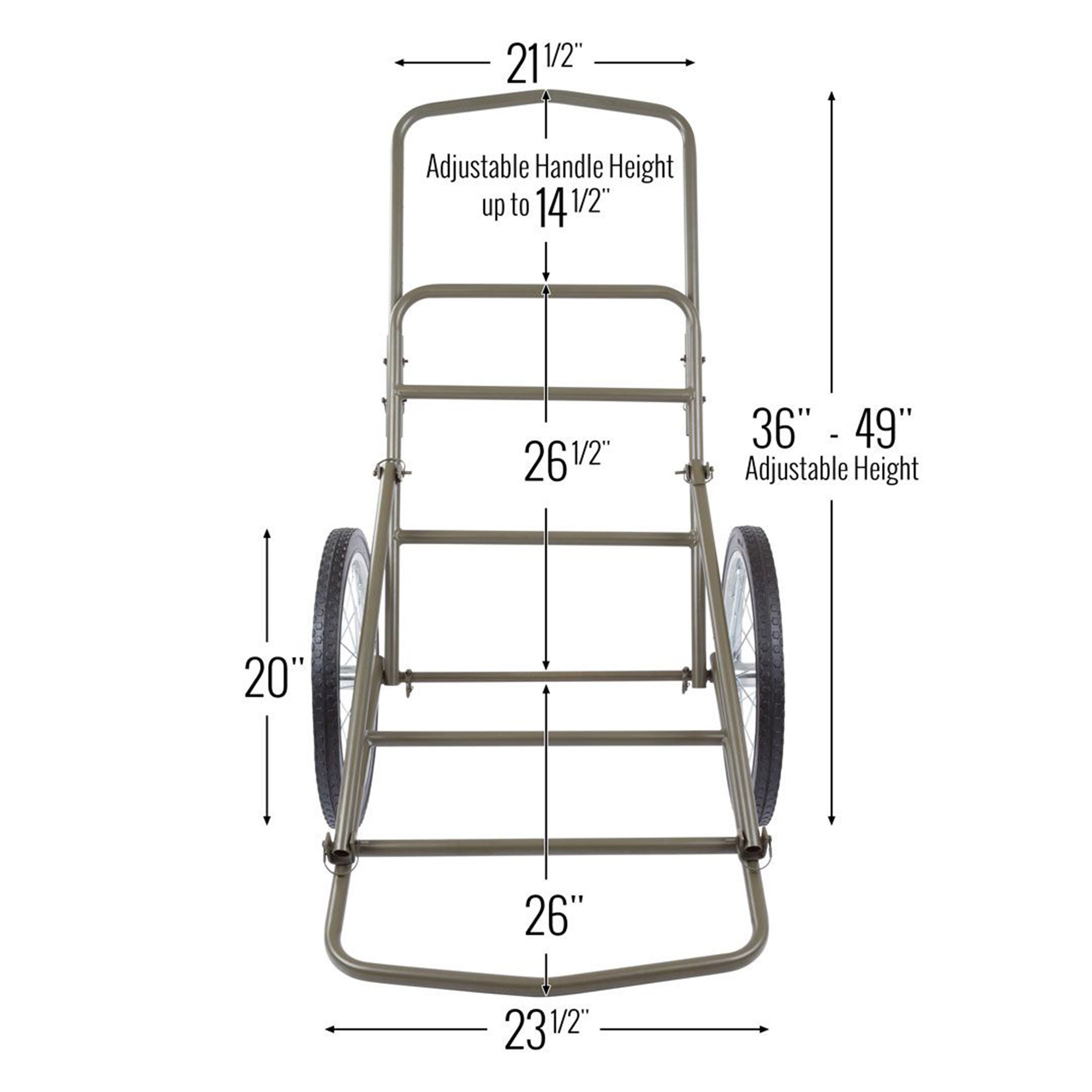 Kill Shot XL Deer Hunting Game Cart, Folding Utility Dolly w/ 750 Pound Capacity - VMInnovations