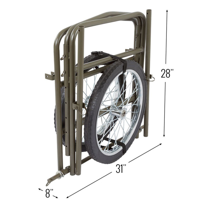 Kill Shot XL Deer Hunting Game Cart, Folding Utility Dolly w/ 750 Pound Capacity - VMInnovations