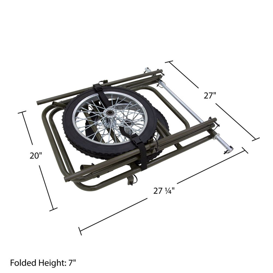 Kill Shot Deer Hunting Game Cart, Folding Utility Dolly with 500 Pound Capacity - VMInnovations