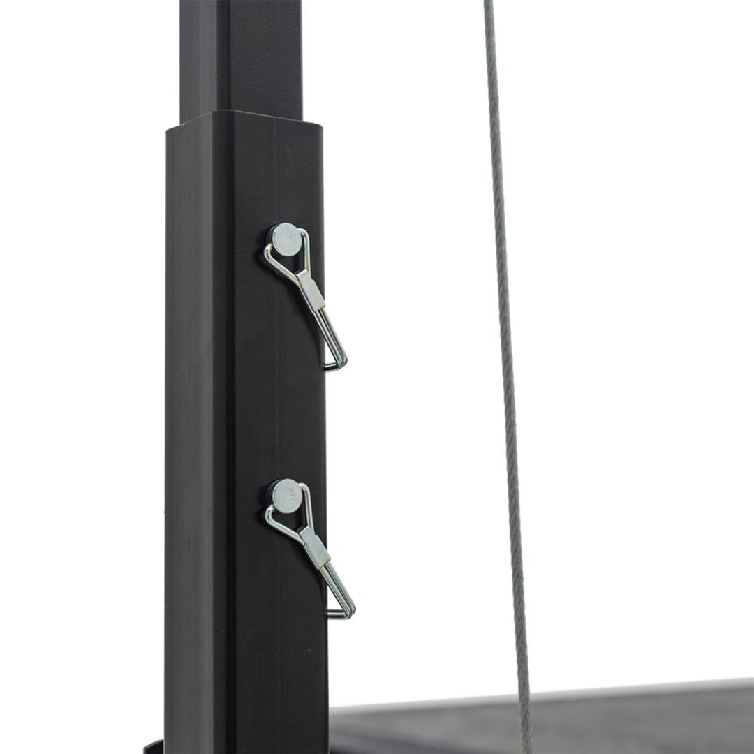 Kill Shot Hitch Mounted Steel Deer Hoist with Gambrel, 300 Pound Capacity, Black - VMInnovations