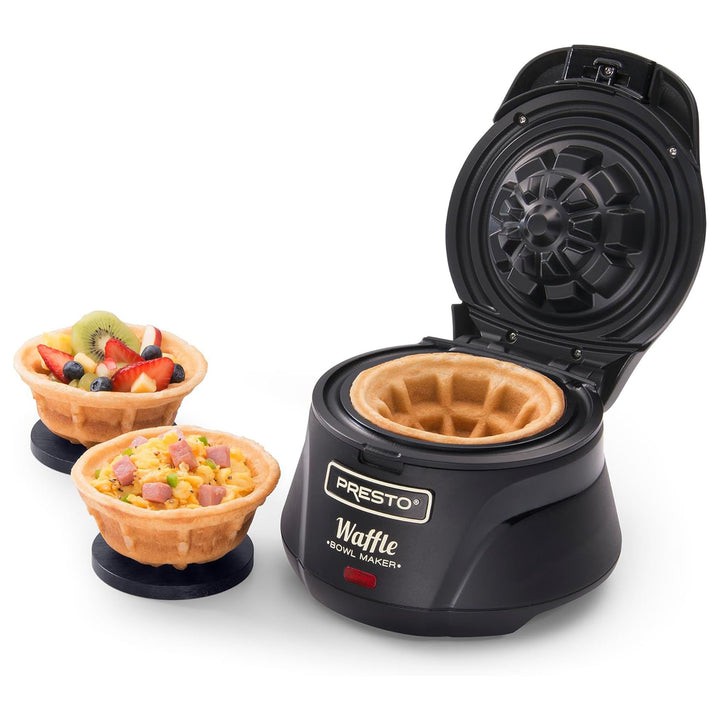 Presto Belgian Waffle Bowl Maker for 4" Waffles with Premium Nonstick Coating - VMInnovations