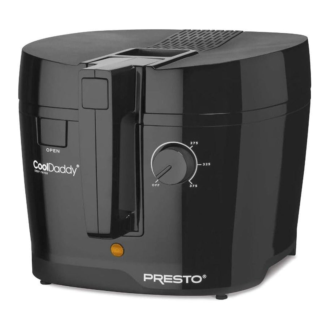 Presto 05442 Electric Deep Fryer, Cool Touch Compact Fryer, Easy Clean, Black - VMInnovations
