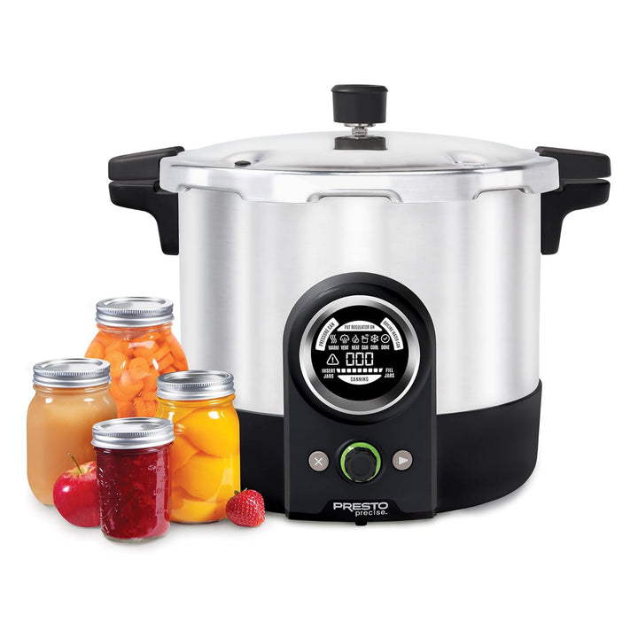 Presto 16 Quart Digital Pressure and Water Boiling Canner, LED Digital Display - VMInnovations