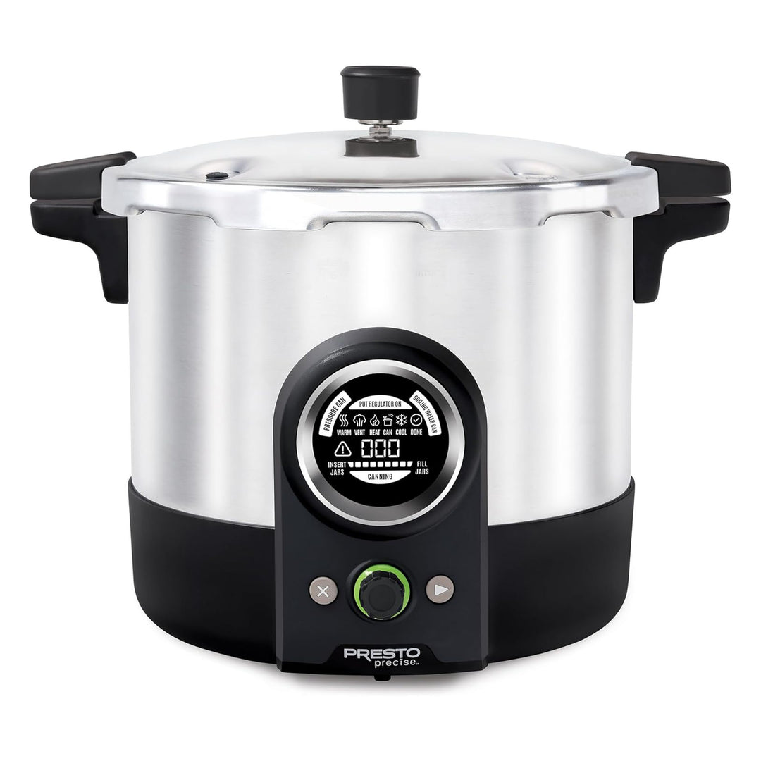 Presto 16 Quart Digital Pressure and Water Boiling Canner, LED Digital Display - VMInnovations
