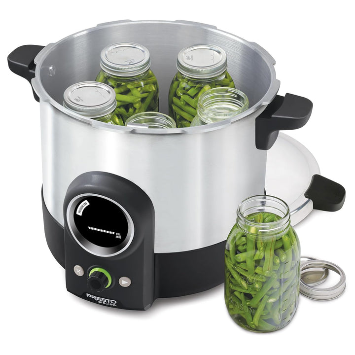 Presto 16 Quart Digital Pressure and Water Boiling Canner, LED Digital Display - VMInnovations