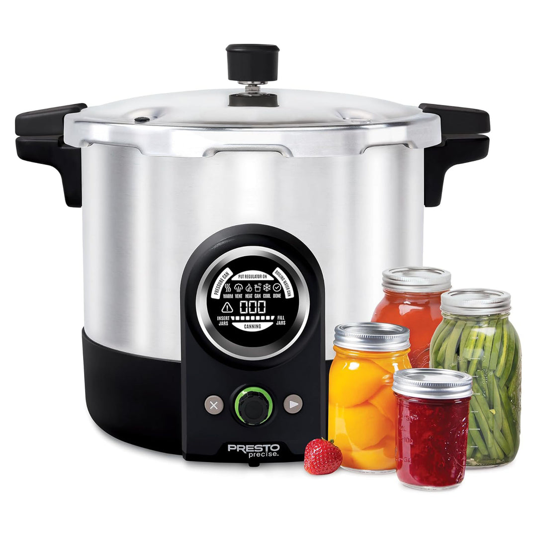 Presto 16 Quart Digital Pressure and Water Boiling Canner, LED Digital Display - VMInnovations