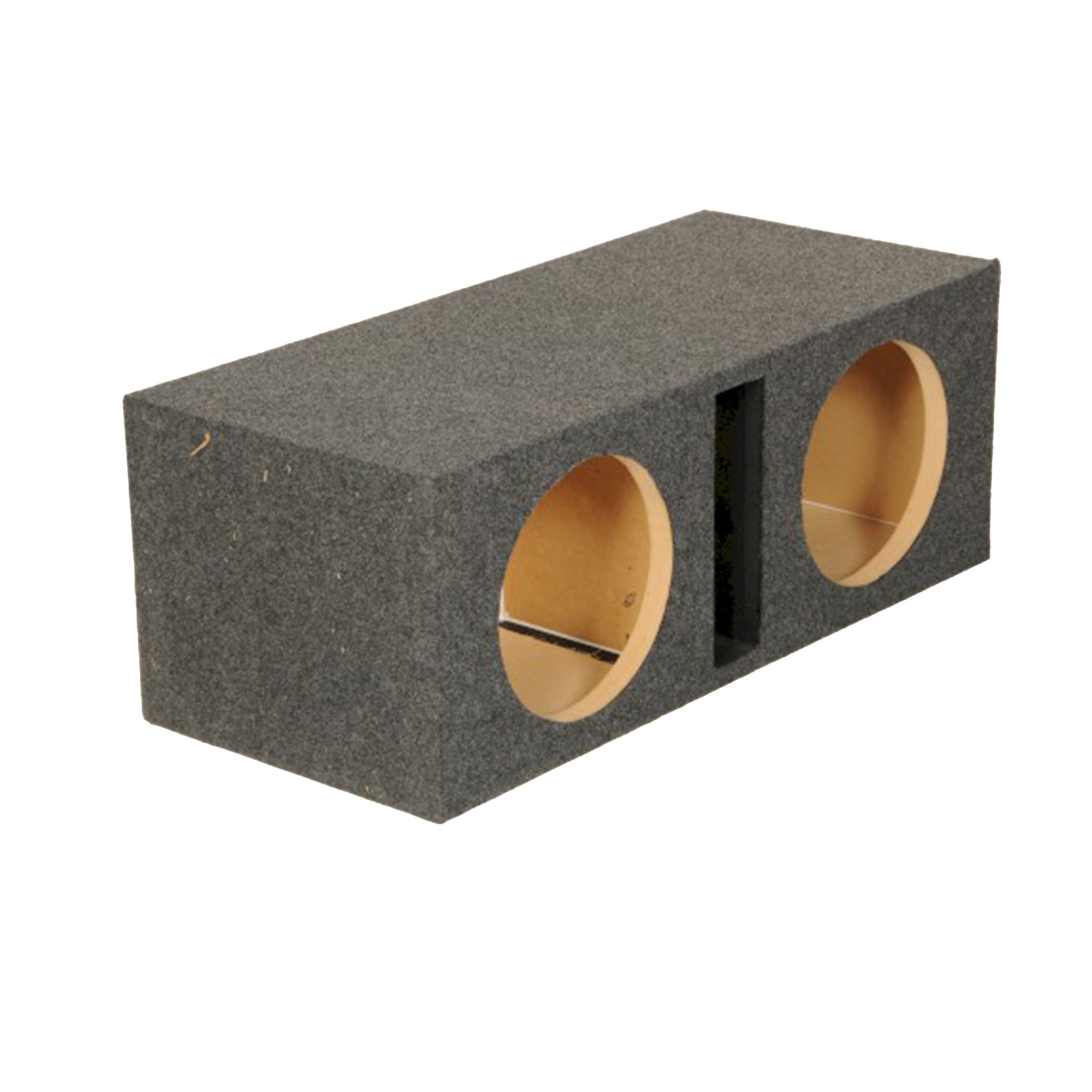Q Power 10-Inch Vented Heavy Duty Subwoofer Enclosure, Charcoal Grey (Open Box) - VMInnovations