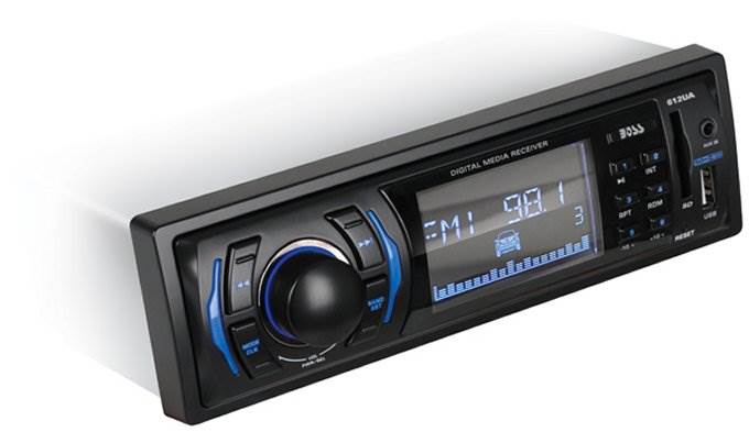 2) NEW BOSS 612UA MP3/USB SD In Dash Car Audio AUX Receiver Headunit Players