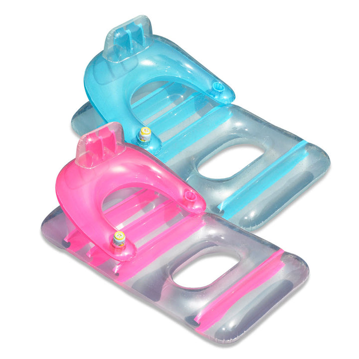 Swimline Deluxe Inflatable Pool Float Lounge Chair, Color May Vary, Pink or Blue - VMInnovations