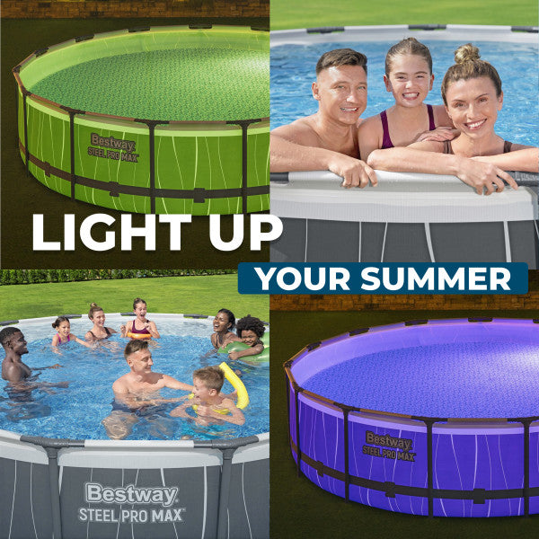 Bestway Steel Pro MAX 15'x42" Metal Frame Above Ground Pool Set (Open Box) - VMInnovations