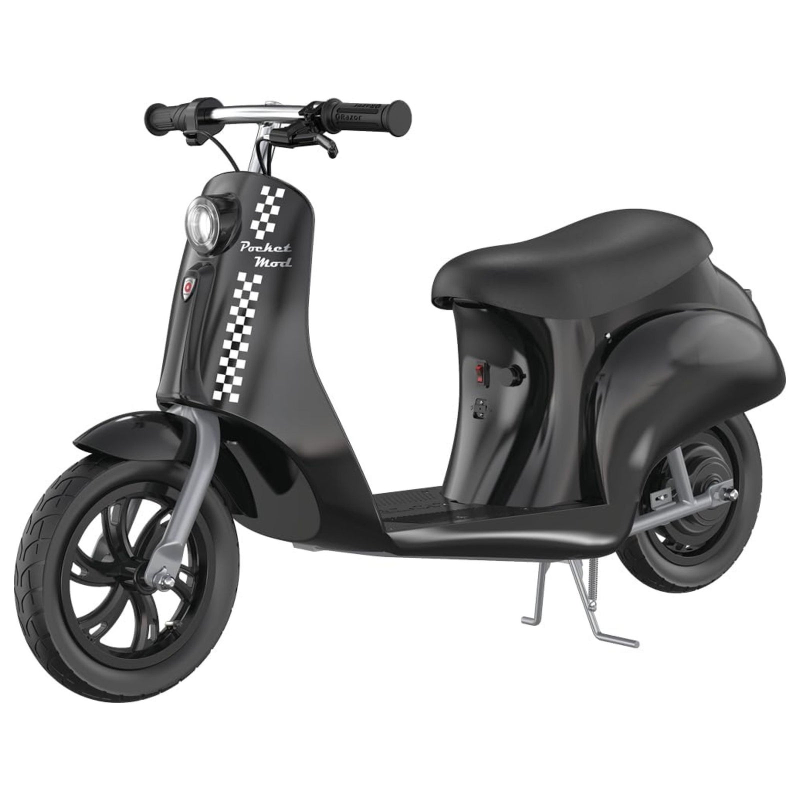 Razor Pocket Mod Onyx Miniature Euro-Style Electric Scooter for Ages 8+, Black - VMInnovations