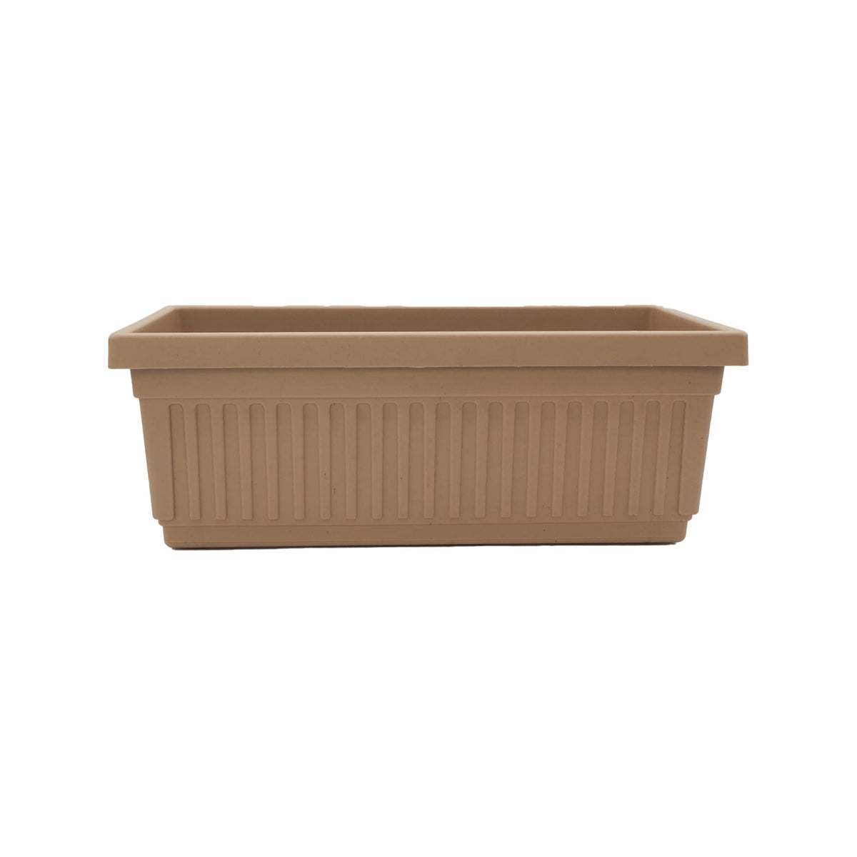 The HC Companies 18-Inch Venetian Window Planter Box with Drain Plug, Sandstone