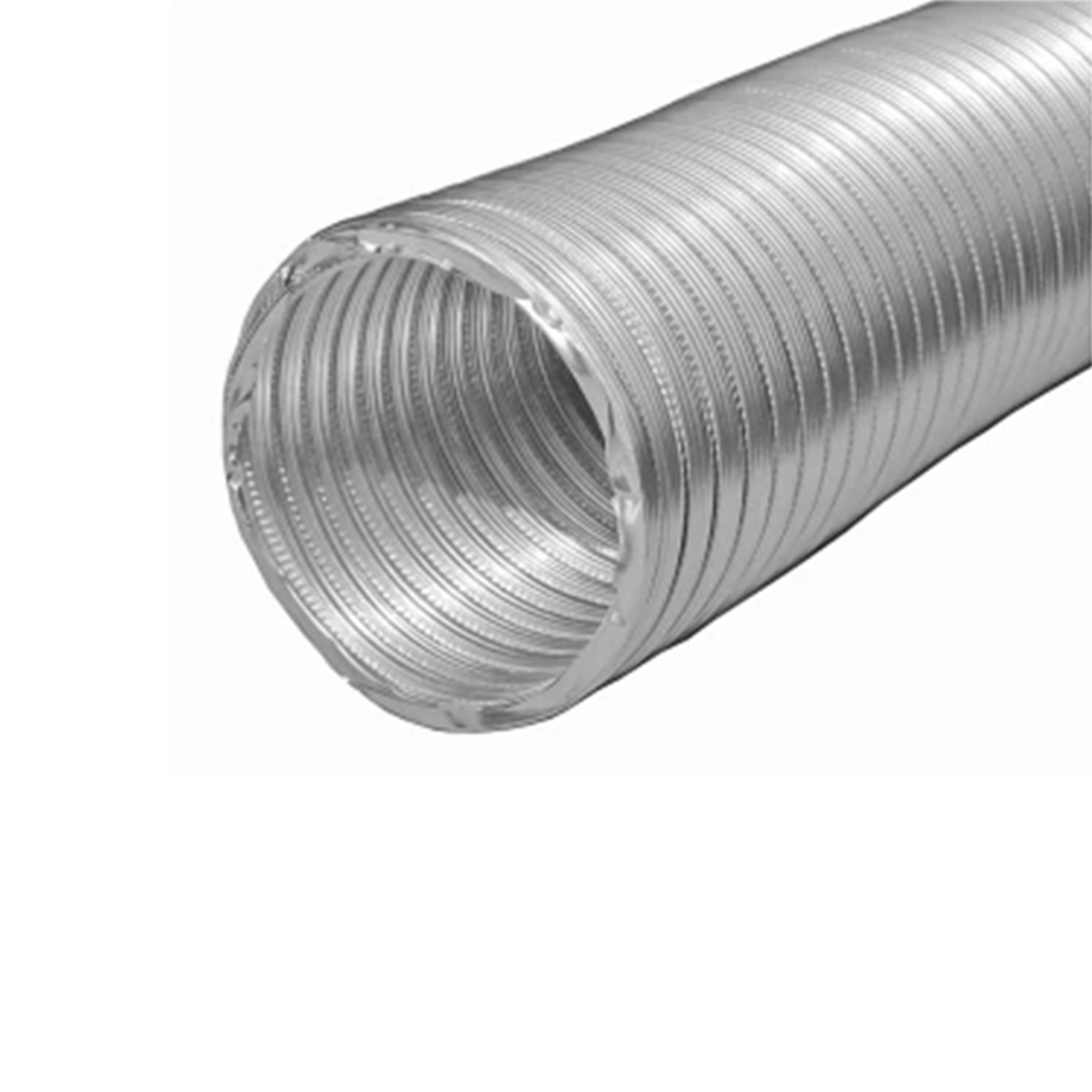 Builder’s Best V220 Semi-Rigid Aluminum Dryer Vent Duct with 2 Clamps, 4" x 8' - VMInnovations