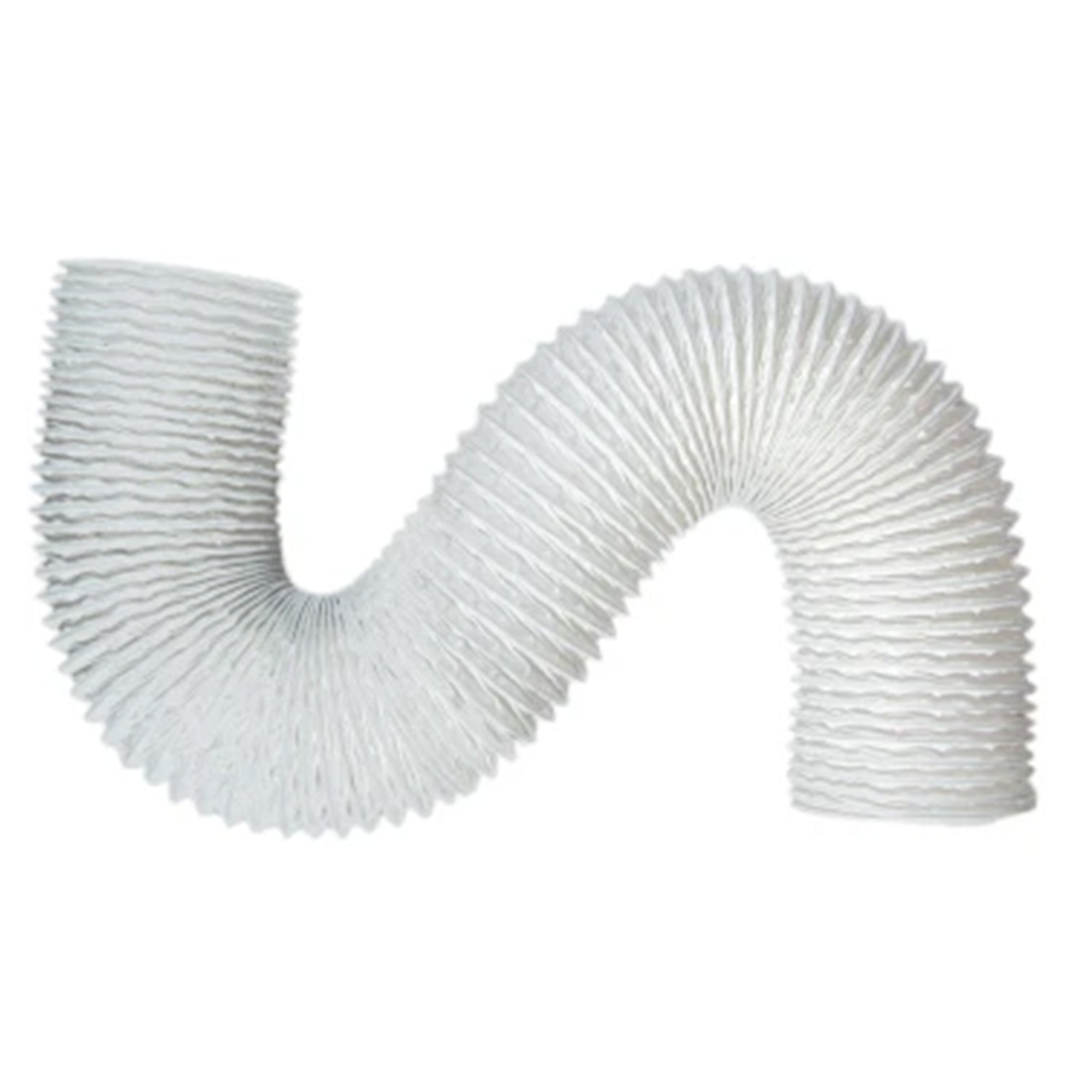 Builder's Best 4" x 50' Vinyl Hose Standard Duct Tubing for Bathroom Fans, White - VMInnovations
