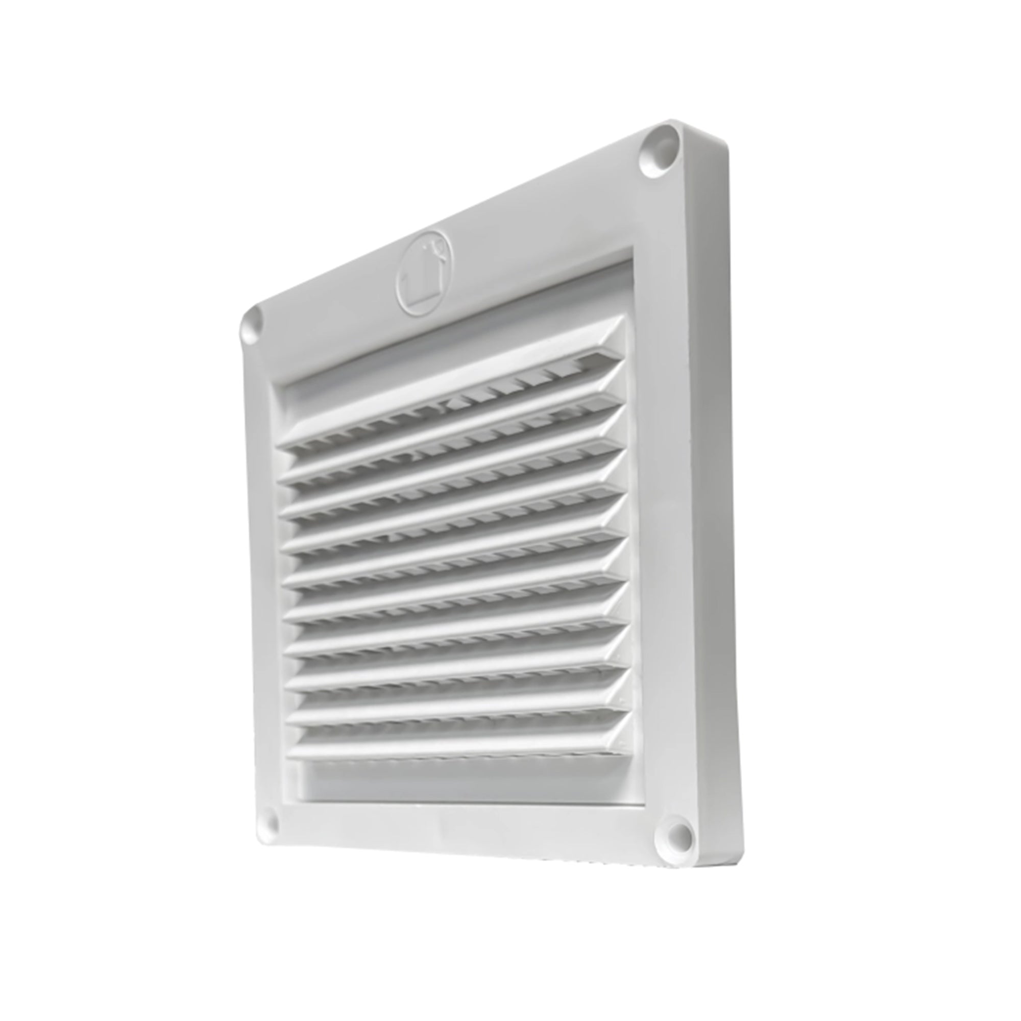 Builder’s Best PFL344 Plastic Fixed Louver Mini Hood Vent with 1/4-Inch Grid - VMInnovations