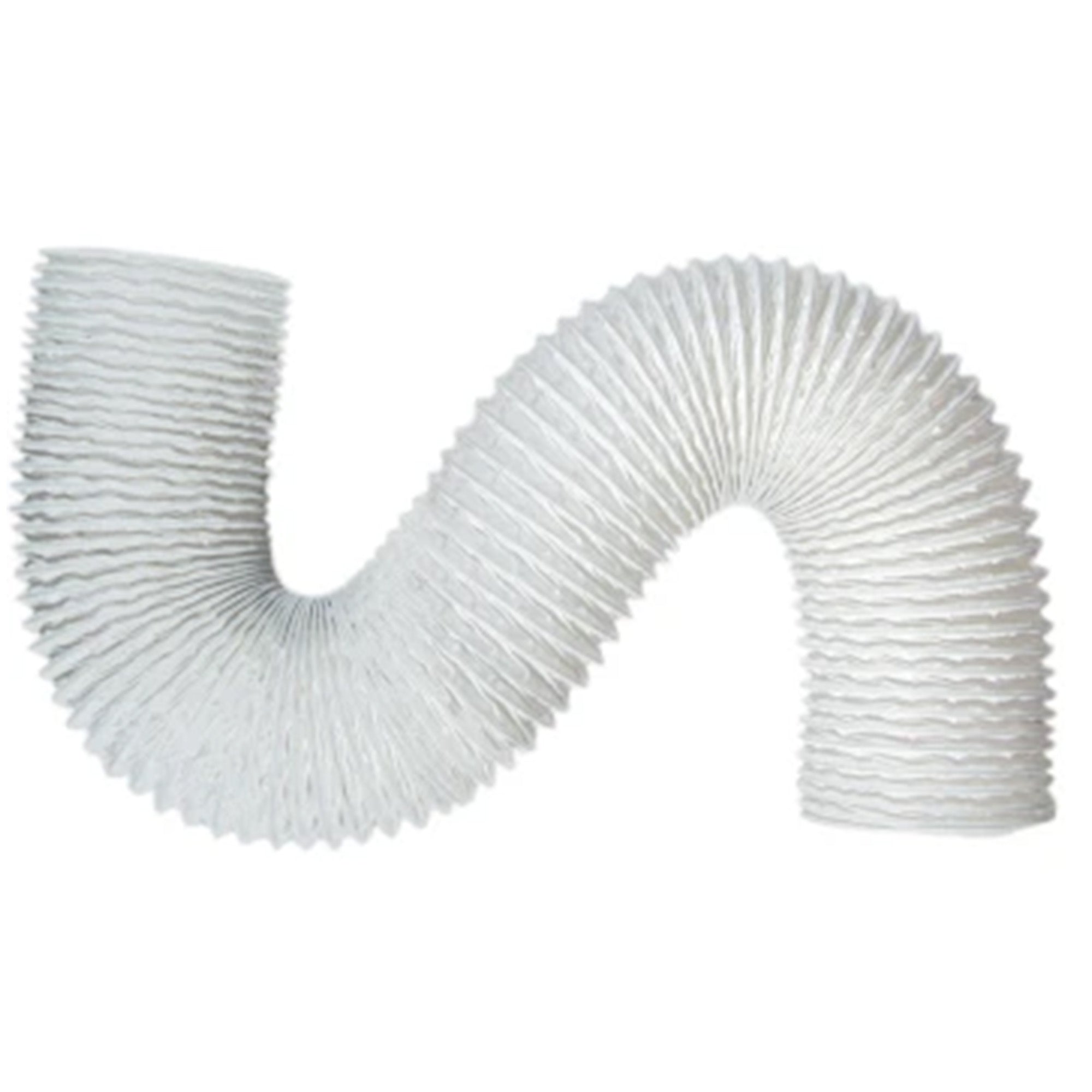 Builder's Best 3" x 50' Vinyl Hose Pro Duct Tubing for Bathroom Fans, White - VMInnovations