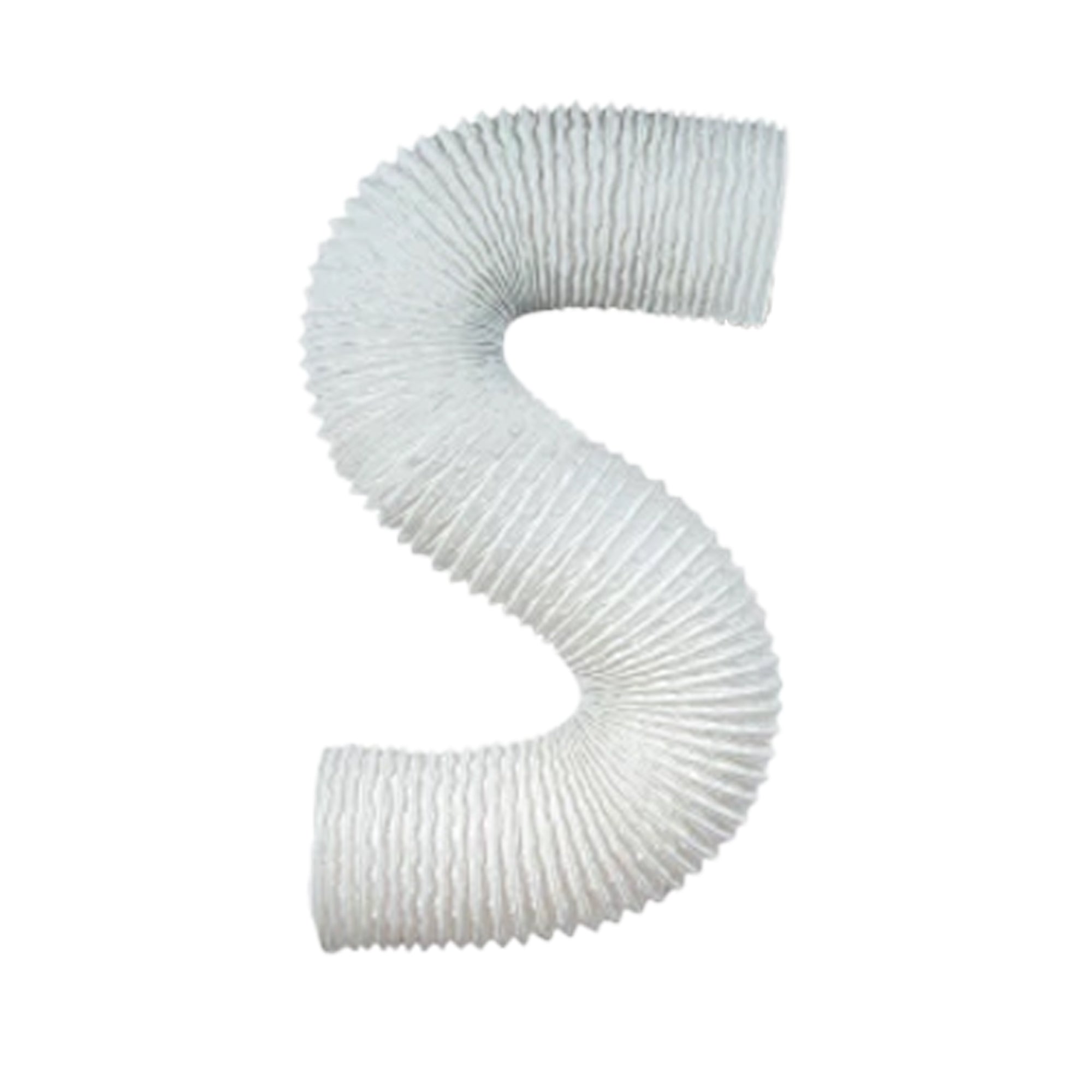Builder's Best 4" x 50' Vinyl Hose Pro Duct Tubing for Bathroom Fans, White - VMInnovations