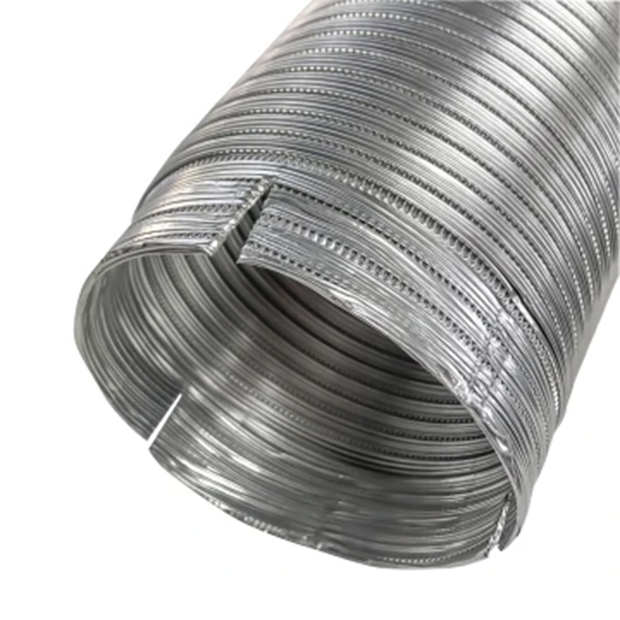 Builder’s Best V430 Readi-Pipe Aluminum Dryer Vent Hose with 2 Clamps, 4" x 8' - VMInnovations