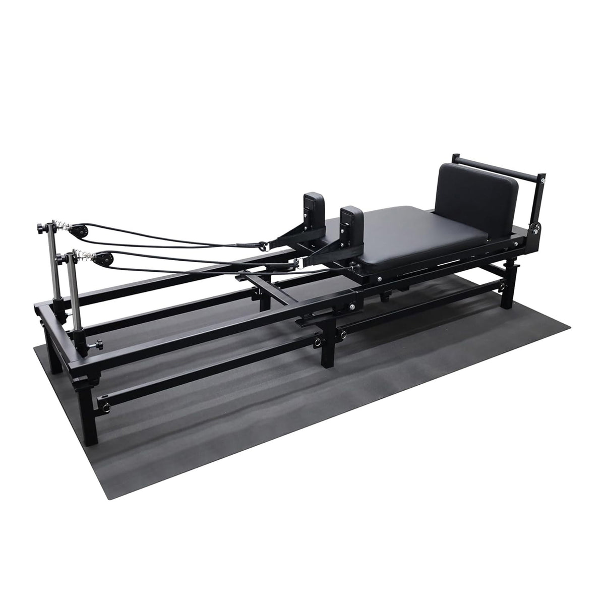 Foldable Pilates Reformer Machine w/ Adjustable Heights & Jump Board (Open Box)