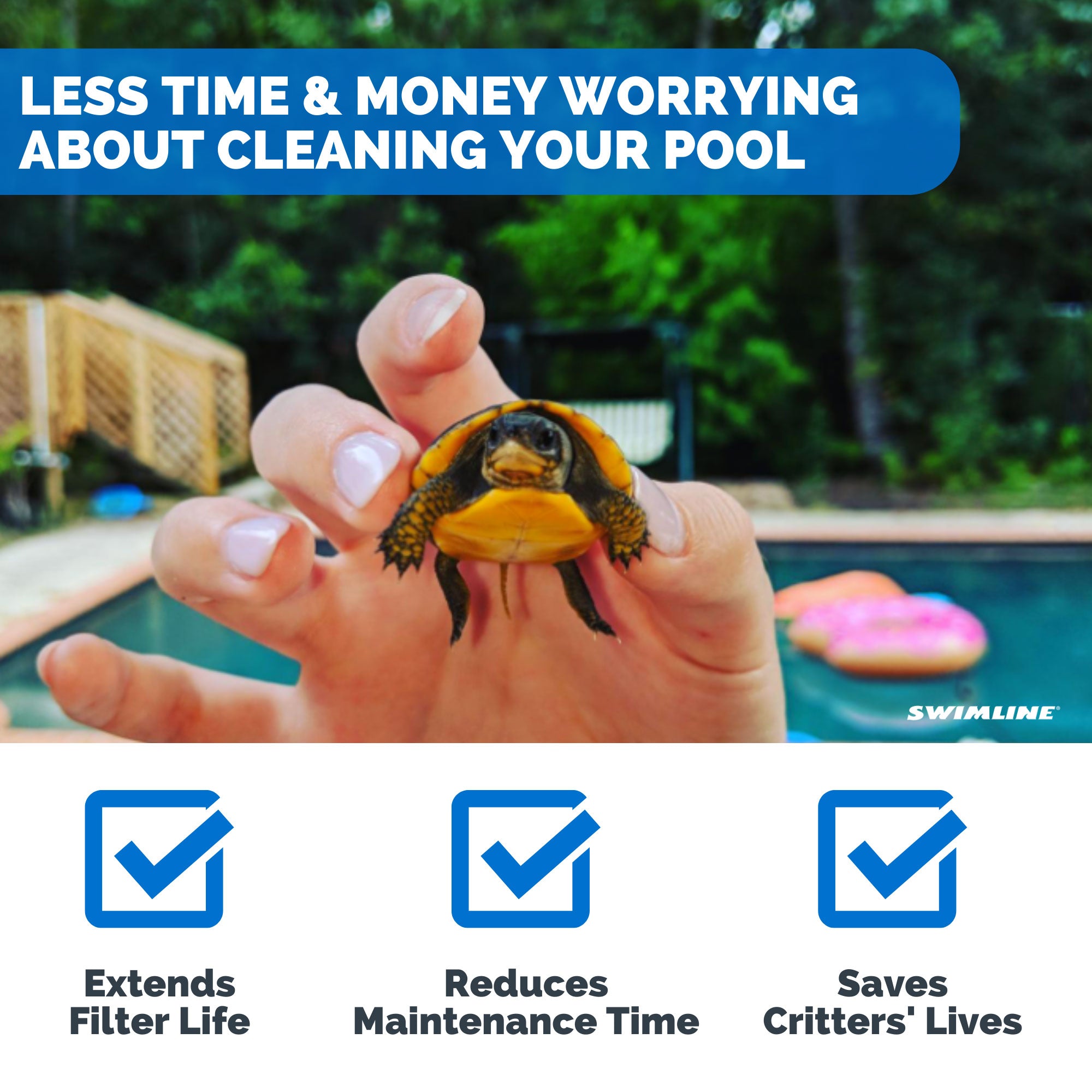 Swimline HydroTools 7020 FrogLog Critter Saving Escape Ramp for Swimming Pools - VMInnovations