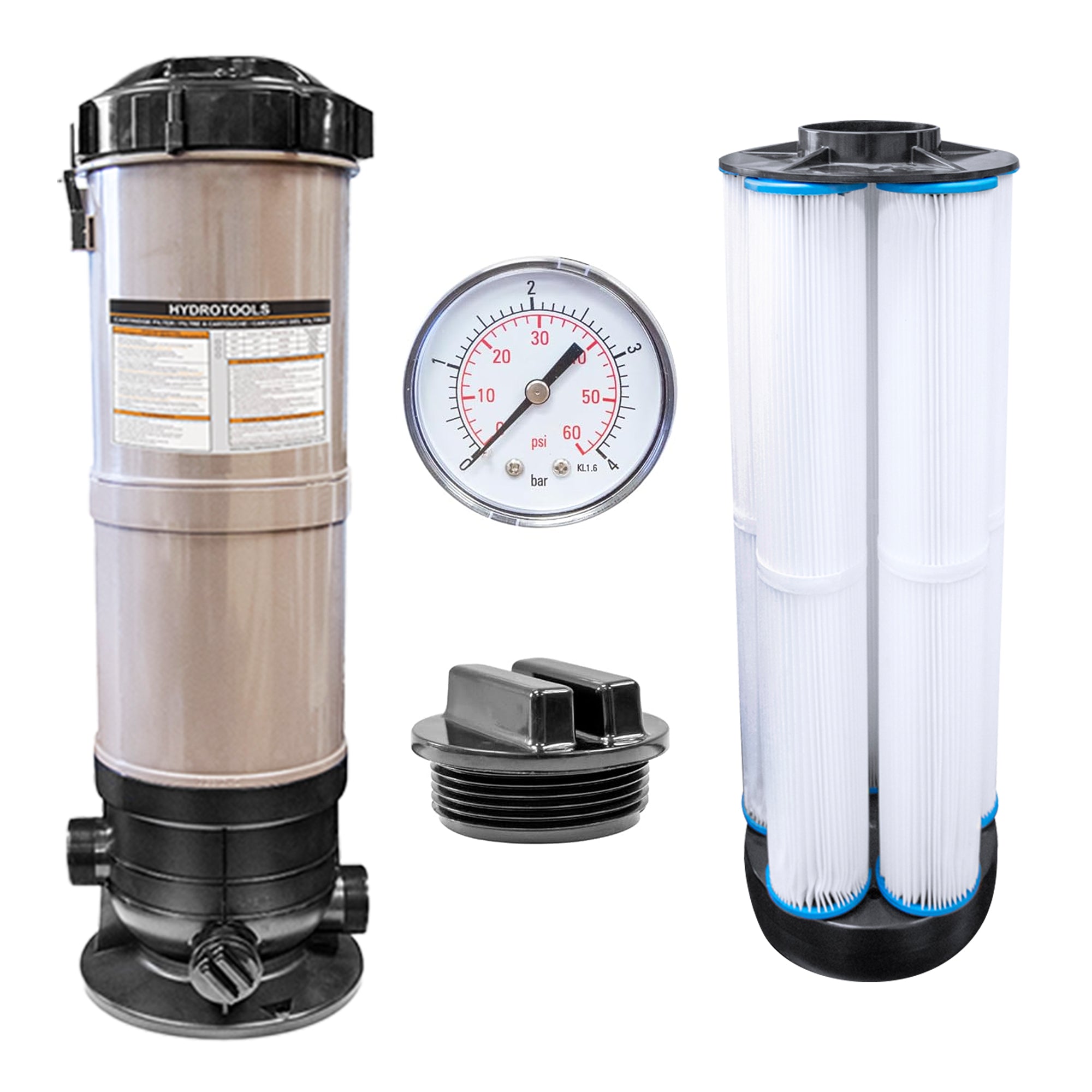 Swimline Hydrotools 40 SF Cartridge Pool Filter Tanks and Elements for Pools - VMInnovations