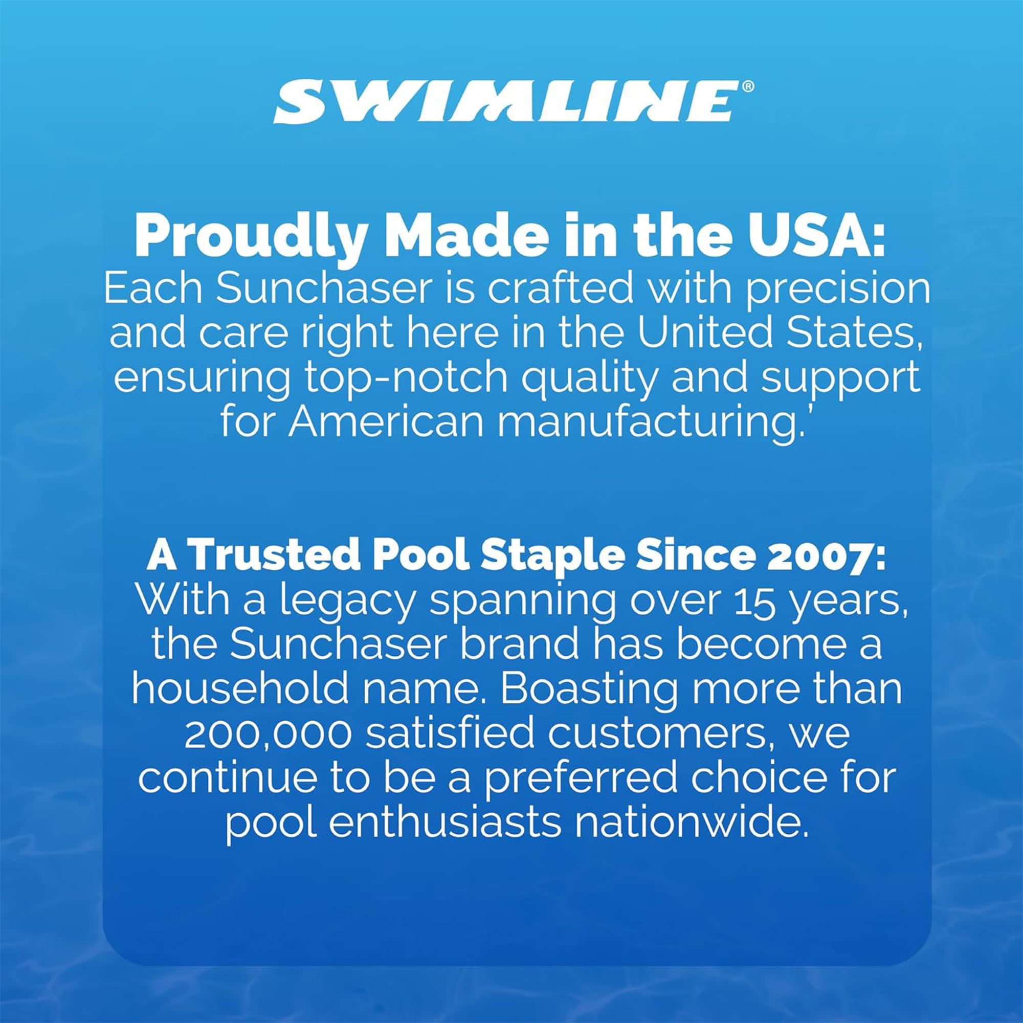 Swimline Sunchaster Sling Style Floating Water Lounge Chair (Open Box)