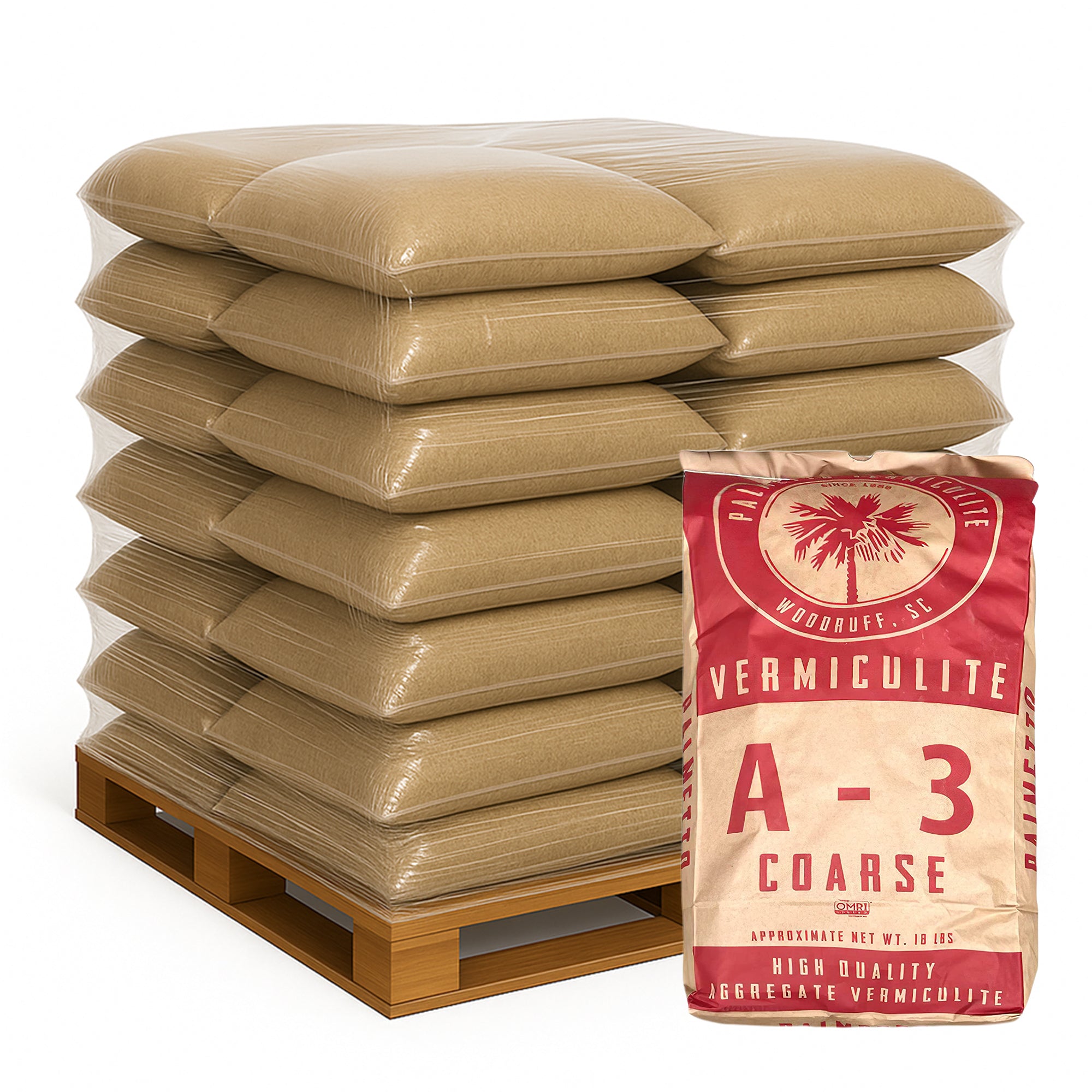 Palmetto 20 Pack 4 CuFt Organic Grade3 Coarse Vermiculite Planting Soil Additive - VMInnovations
