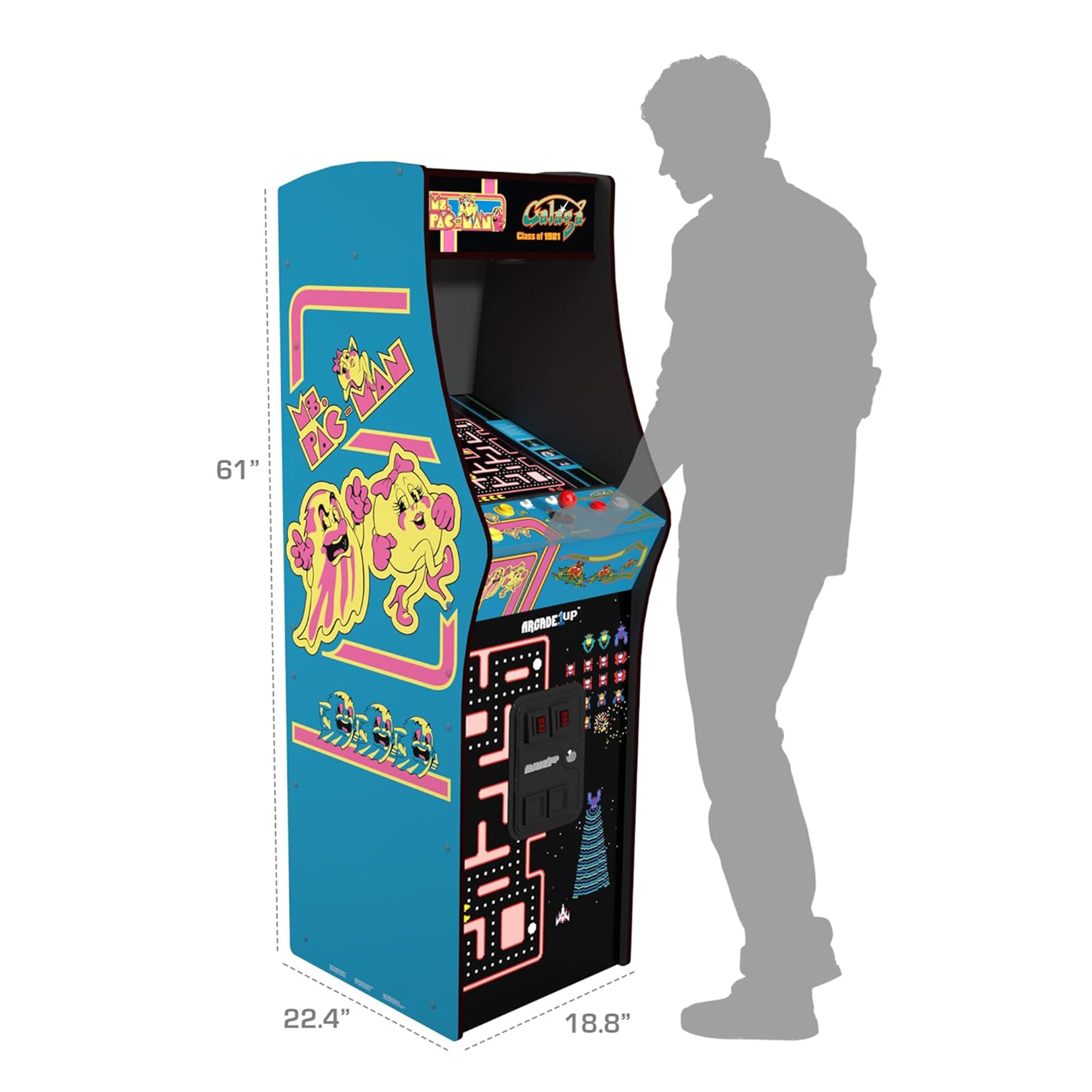 Arcade1Up Ms. Pac-Man Class of '81 Deluxe Arcade Machine w/12 Games (Open Box)