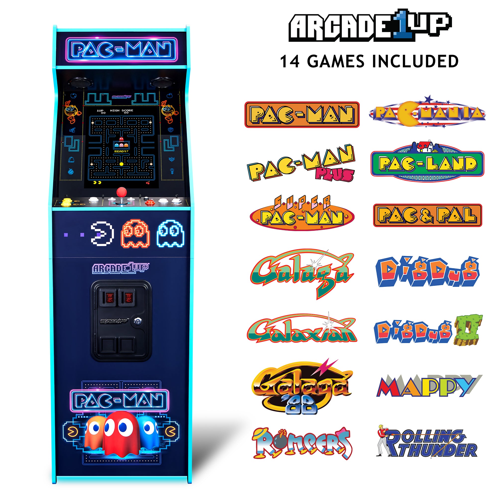 PAC-MAN NEON EDITION DELUXE ARCADE MACHINE
