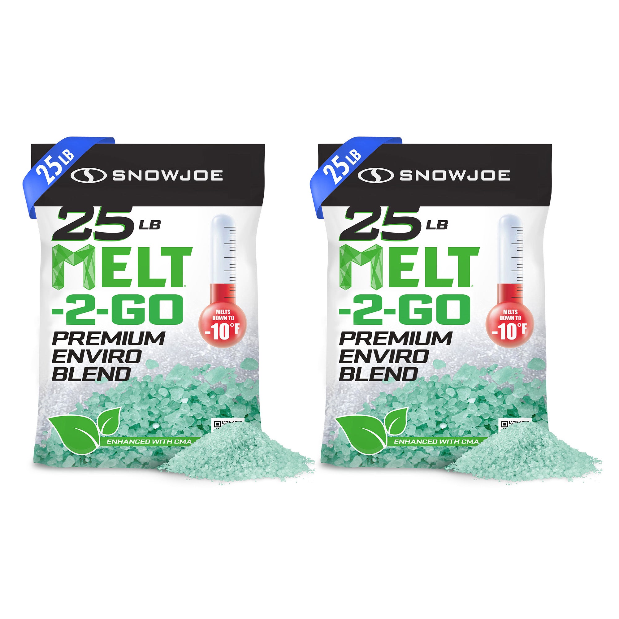 Snow Joe 2 Pack Melt Enviro Blend Ice/Snow Deicer, Pet-Friendly for Driveways - VMInnovations