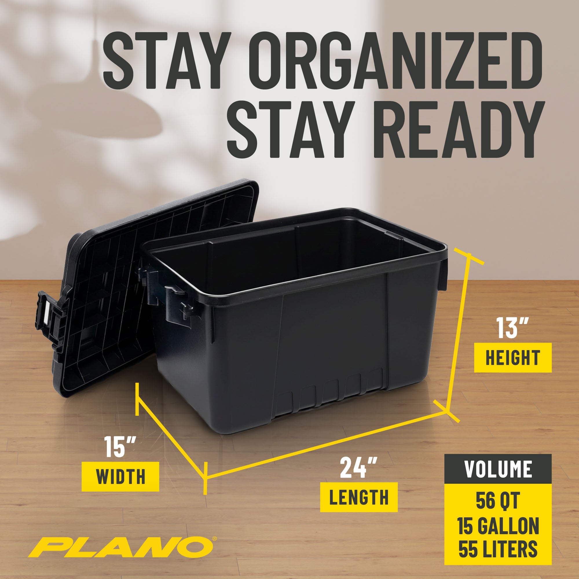 Plano 5 Pack Small Sportsman's Trunk for Outdoor Gear & Tools with Wheels, Black