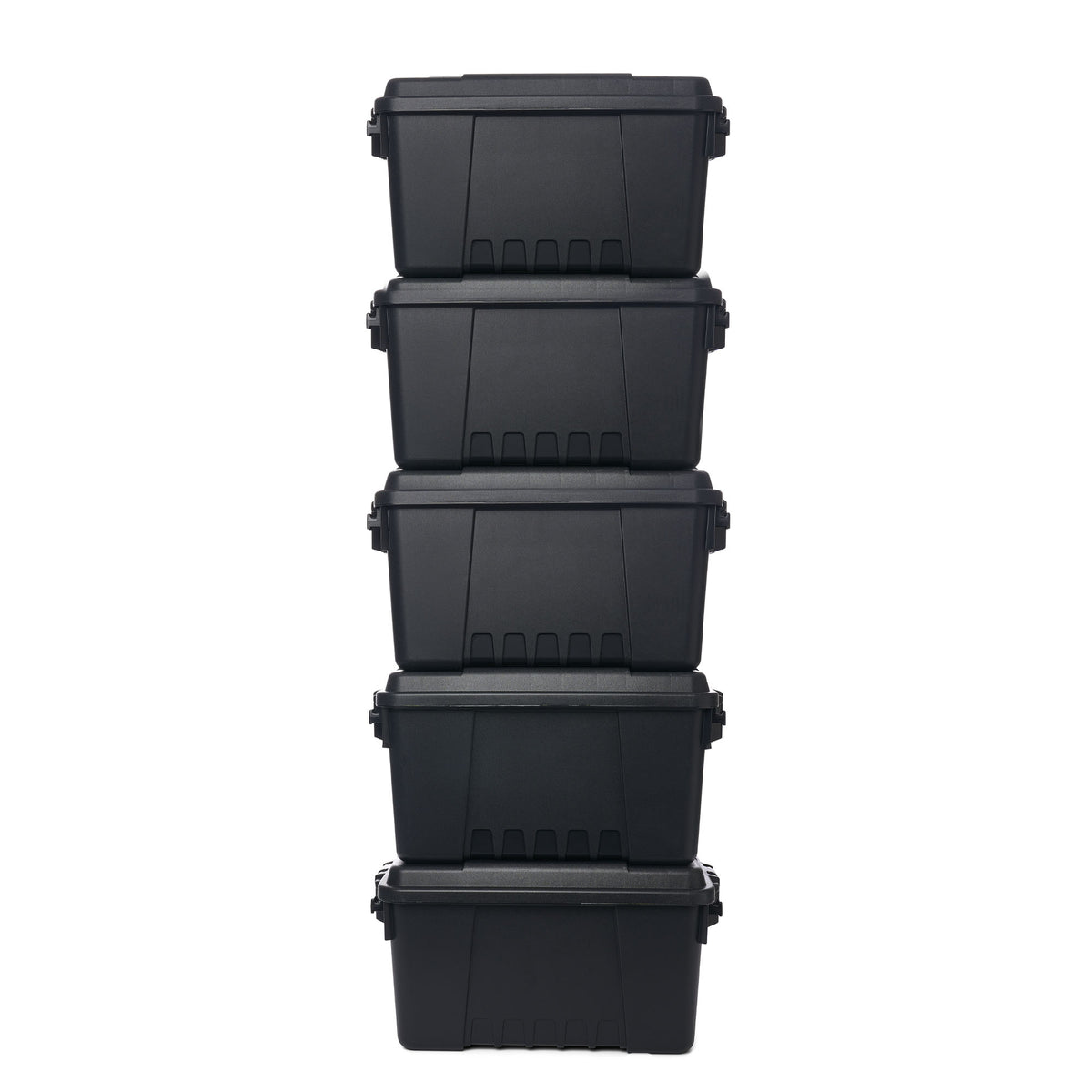 Plano 5 Pack Small Sportsman's Trunk for Outdoor Gear & Tools with Wheels, Black
