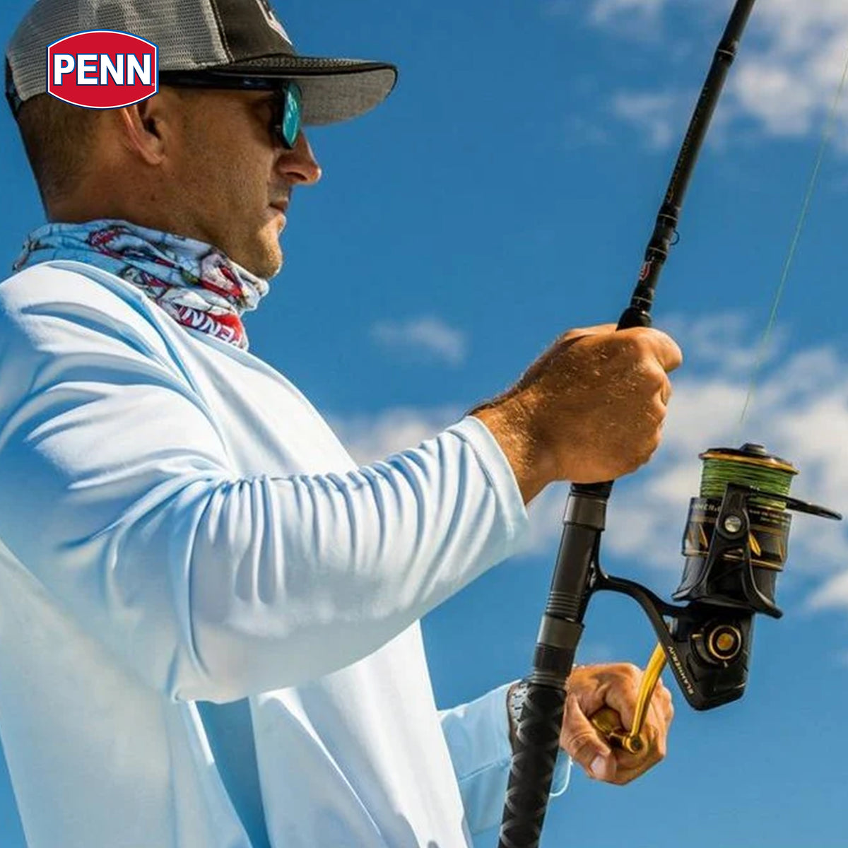 Penn Carnage III Conventional Spinning Fishing Rod 10’, up to 40 Lbs (Open Box)