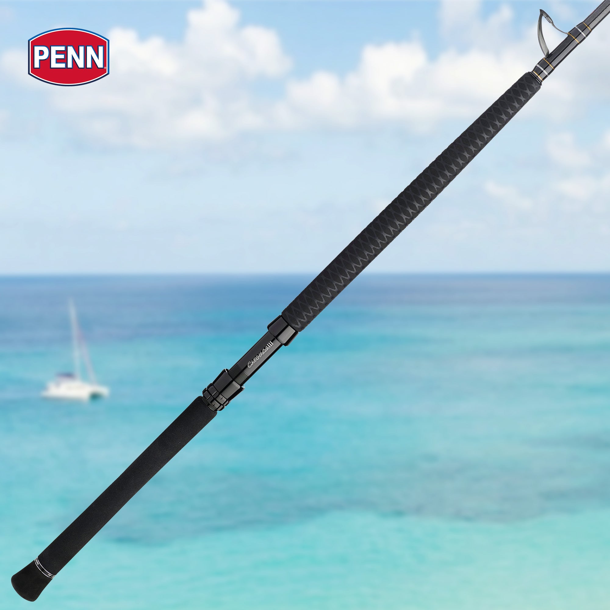 Penn Carnage III Boat Conventional WC Spinning Fishing Rod 7’, up to 130 Pounds - VMInnovations