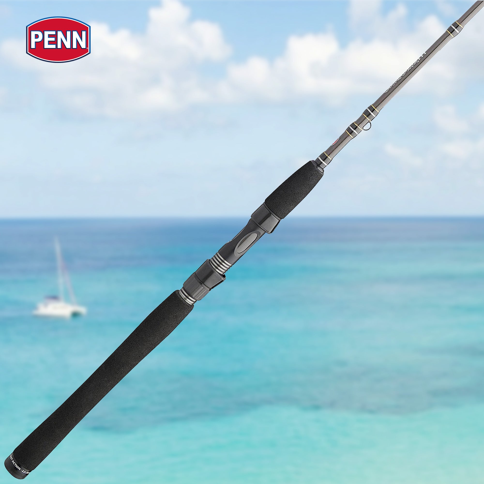 Penn III Inshore Spinning Fishing Rod, 7ft, Loads up to 20 Lbs, Black (Open Box) - VMInnovations