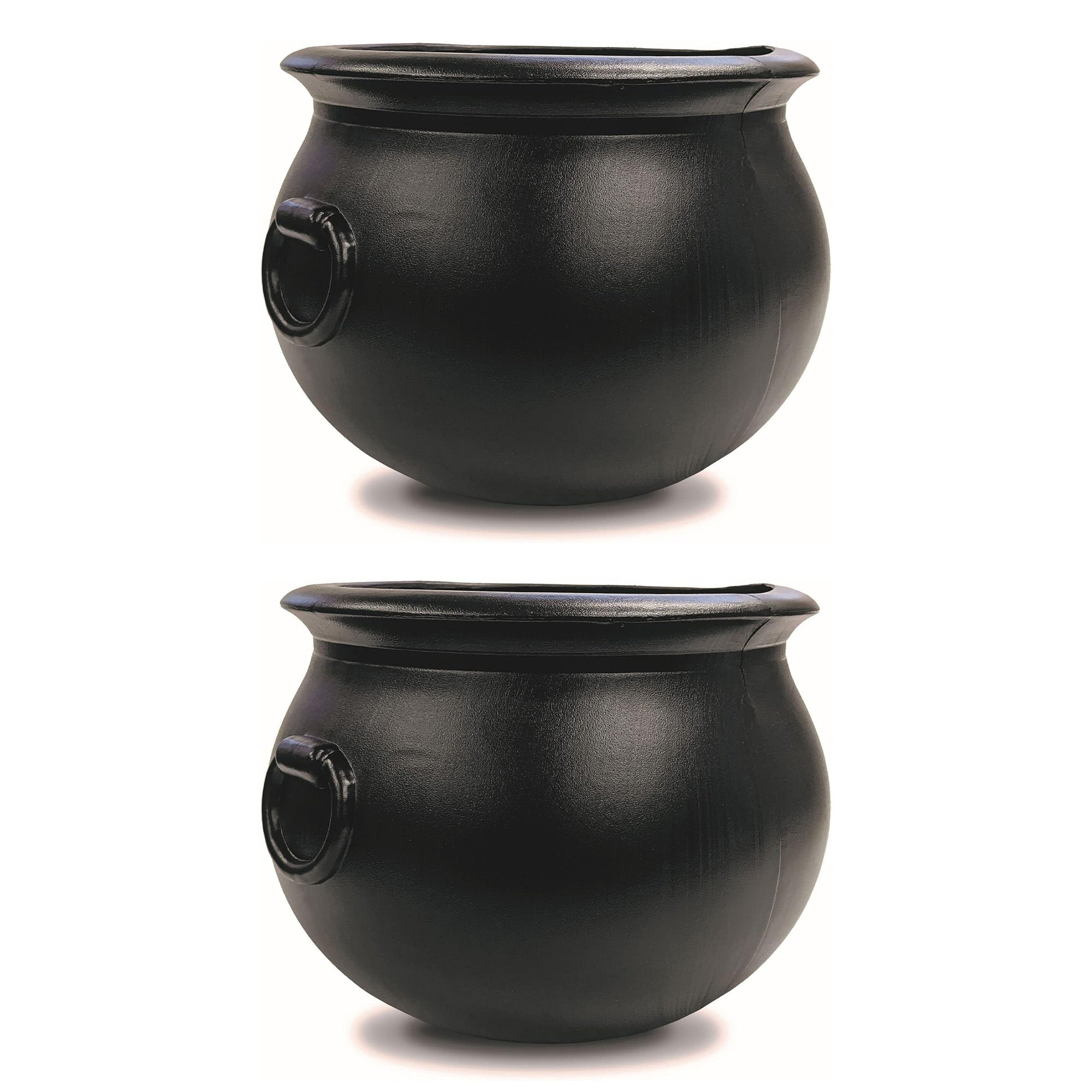 Union Products 55120 12" Witch Cauldron Spooky Halloween Decor, Black, 2 Pack - VMInnovations