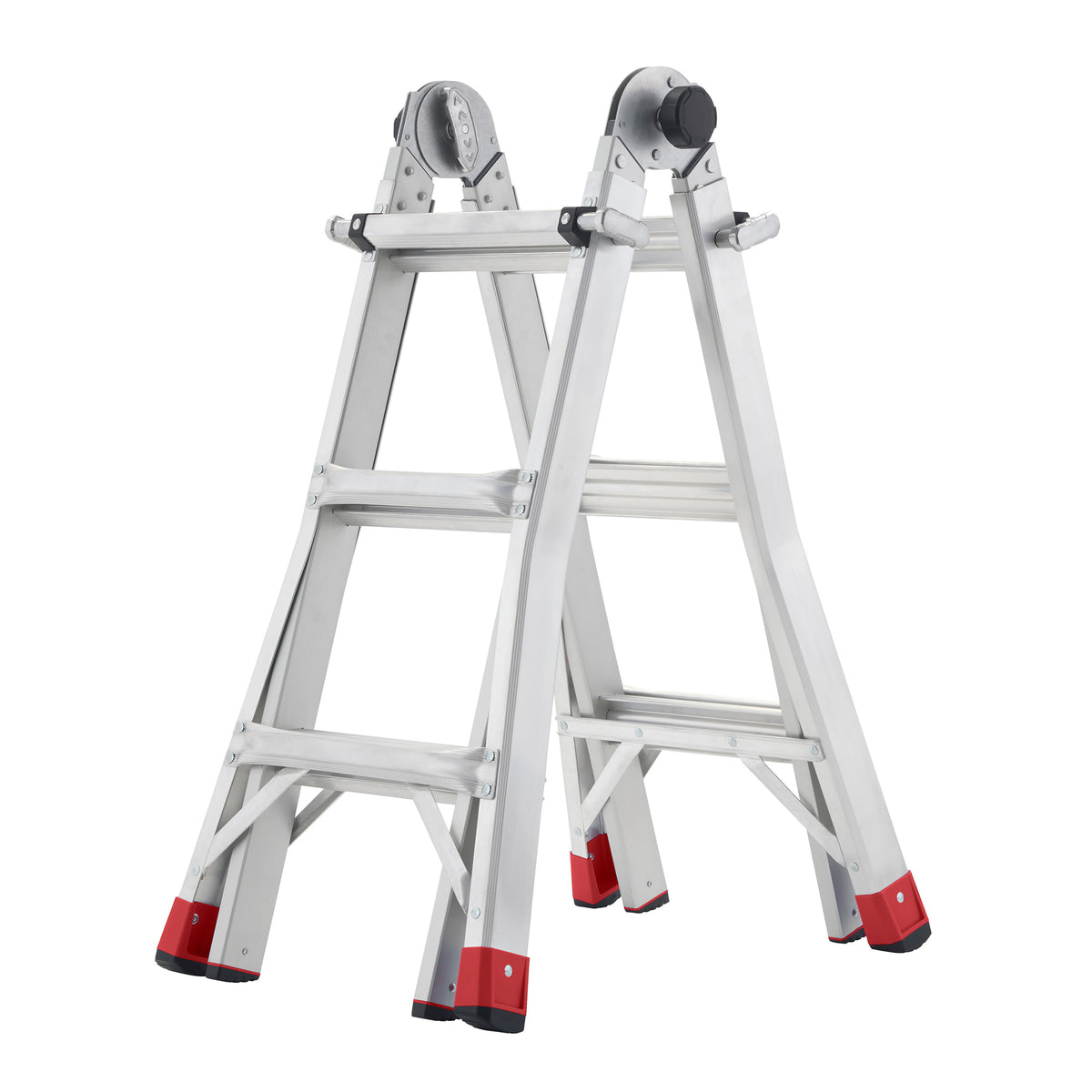 Lift Ladders 14 Foot Reach Multi Position Aluminum Step Ladder, 300 lb Capacity (Open Box)