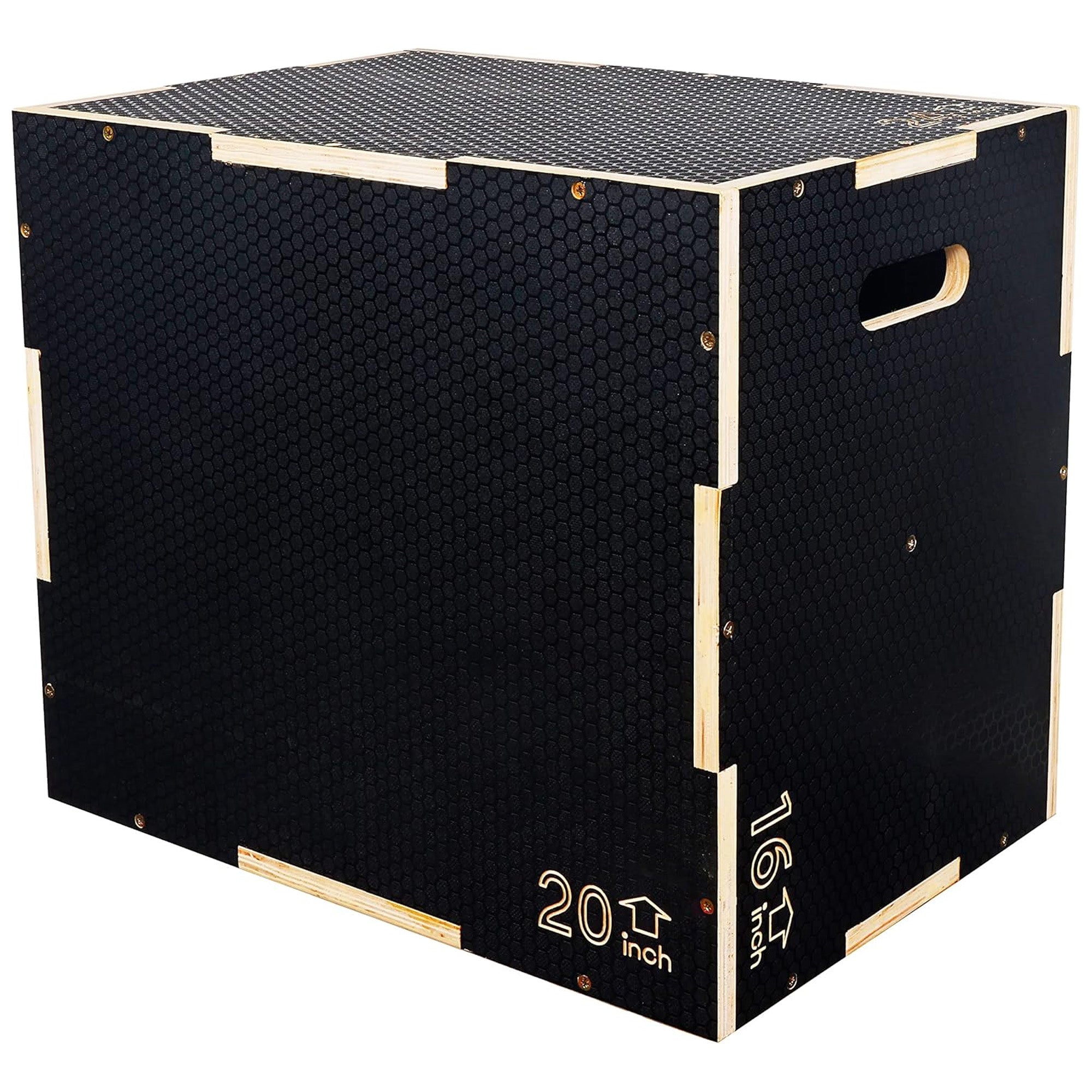 Fitvids 24" x 20" x 16" Wooden Plyometric Box Non-Slip Jump Platform (Open Box)