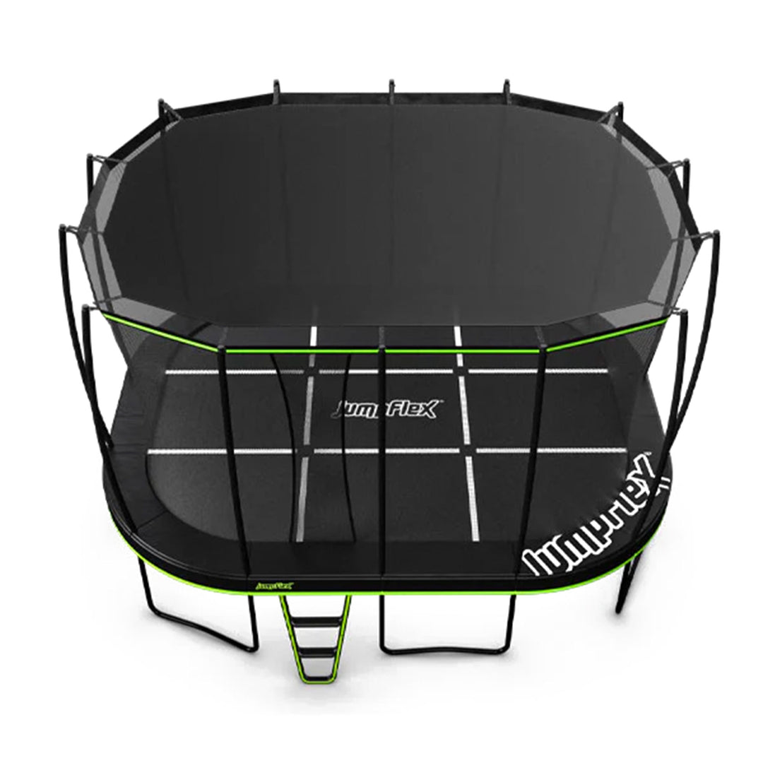 JumpFlex MEGA 17' Trampoline Outdoor Jumping Play Set w/ SMARTSHADE Canopy Cover - VMInnovations
