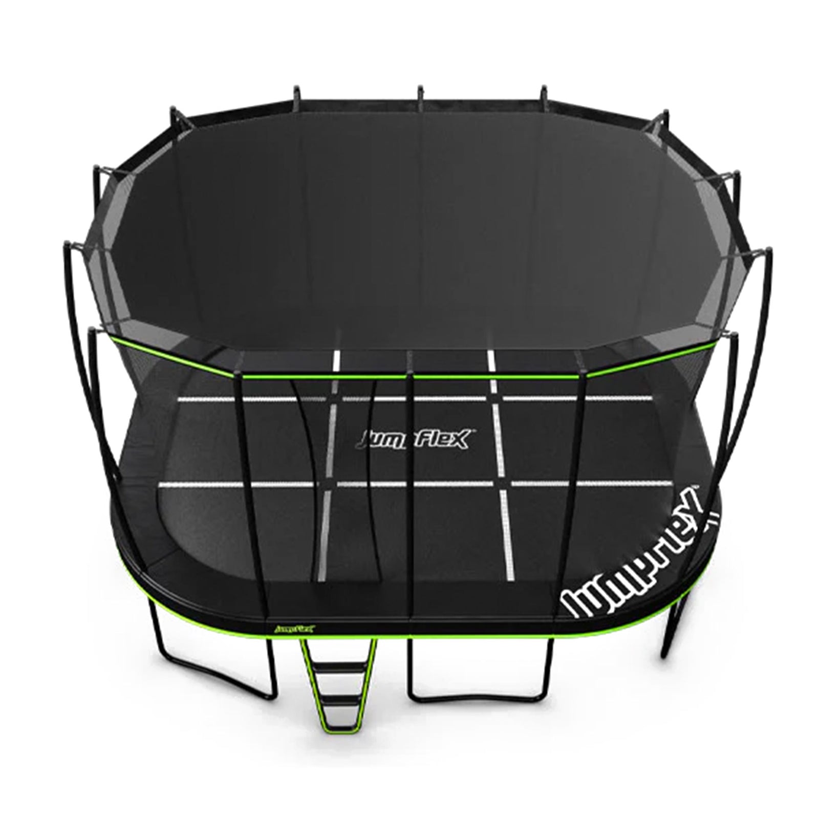 JumpFlex MEGA 17' Trampoline Outdoor Jumping Play Set w/ SMARTSHADE Canopy Cover - VMInnovations