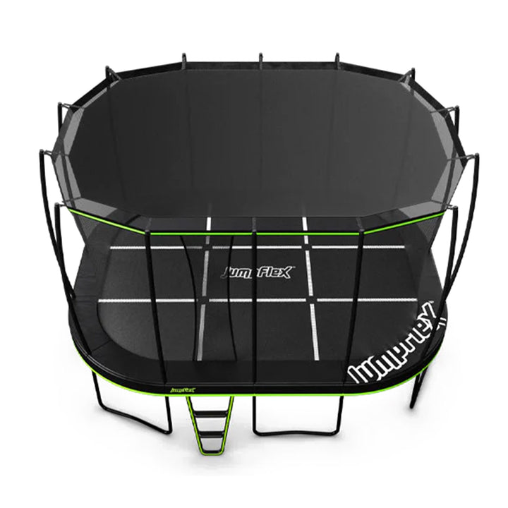 JumpFlex MEGA 17' Trampoline Outdoor Jumping Play Set w/ SMARTSHADE Canopy Cover - VMInnovations