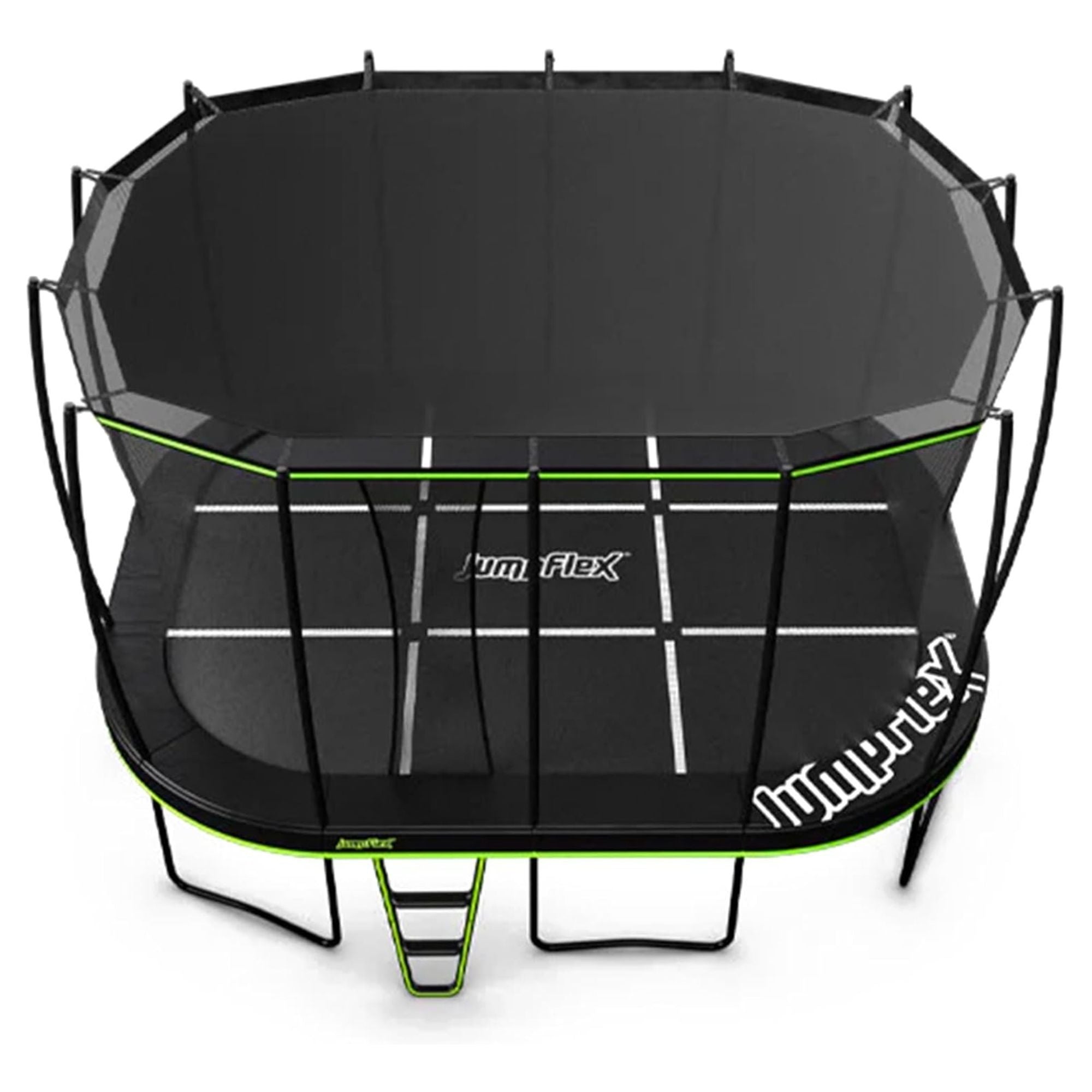 JumpFlex MEGA 17' Trampoline Outdoor Jumping Play Set w/ SMARTSHADE Canopy Cover